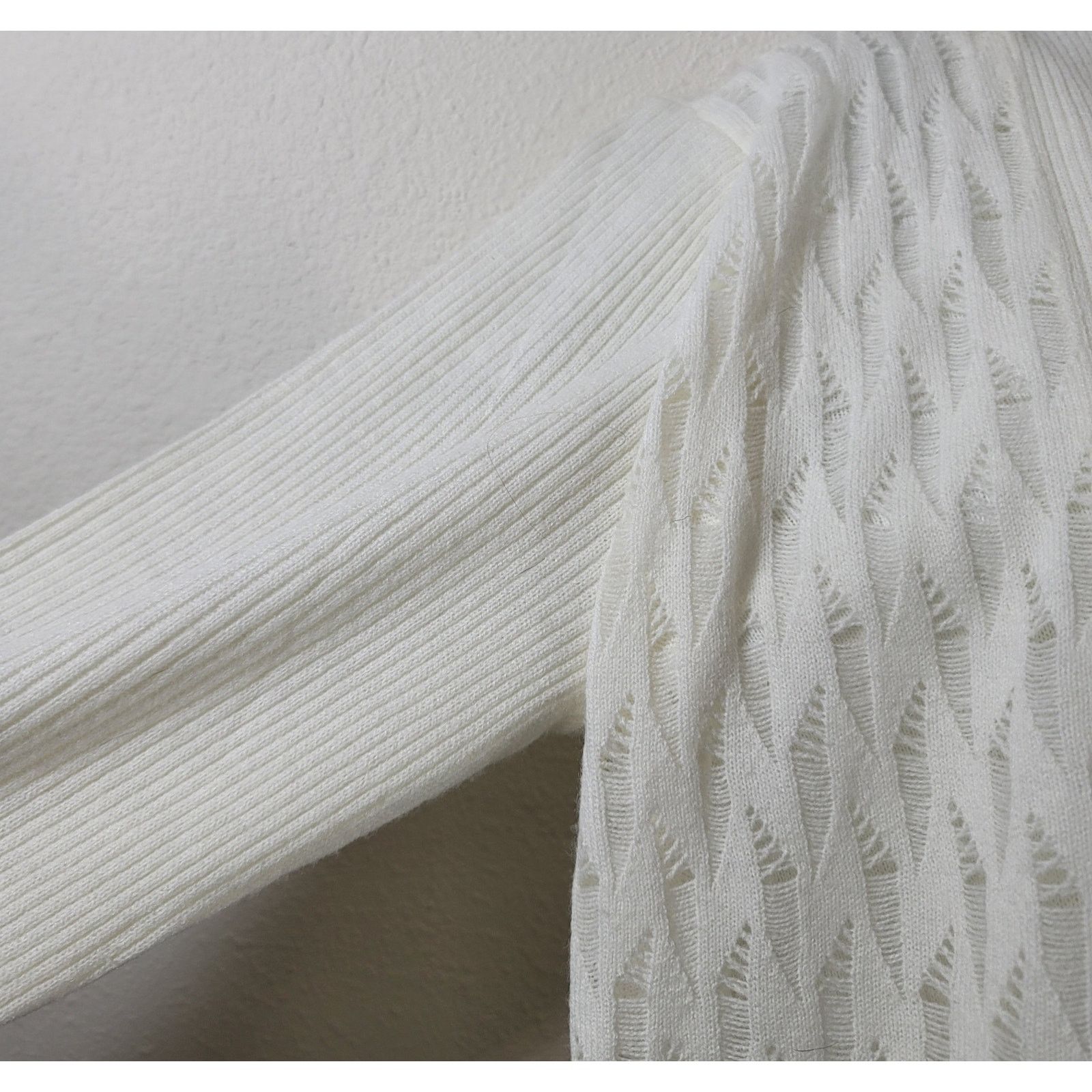 Other Sara Morgan Cream Weave Layer Cardigan Two-in-One Sweater M Size M / US 6-8 / IT 42-44 - 6 Thumbnail