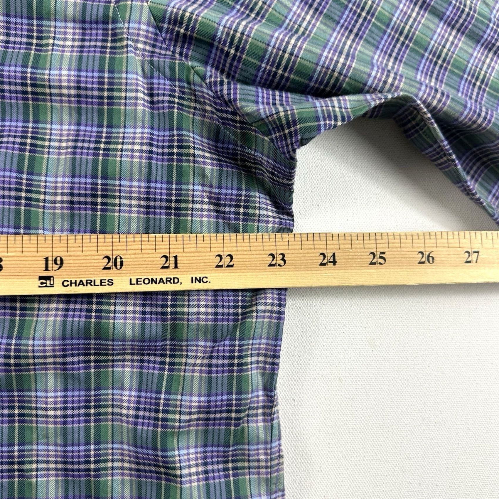 Polo Ralph Lauren Polo Ralph Lauren Shirt Men Large Button-Down Plaid Casual Purple Multicolor Check Long Sleeve Regular Button-Up Performance Size US L / EU 52-54 / 3 - 6 Thumbnail