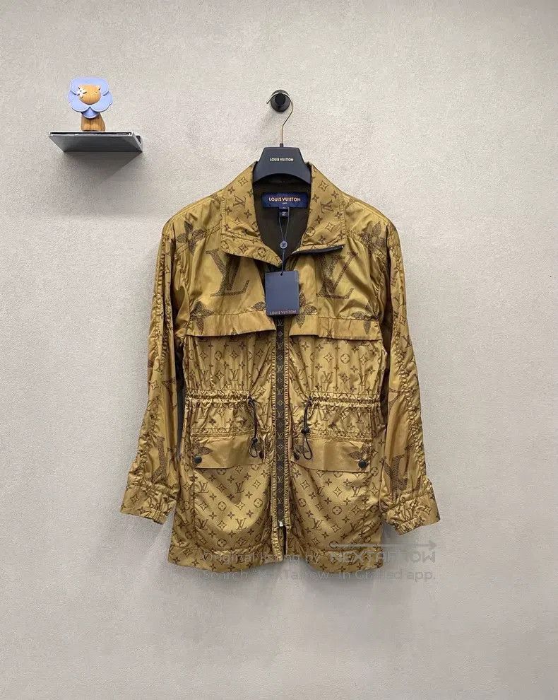 Louis Vuitton Louis Vuitton Full print coffee brown jacket Size XXS / US 00 / IT 34 - 1 Thumbnail