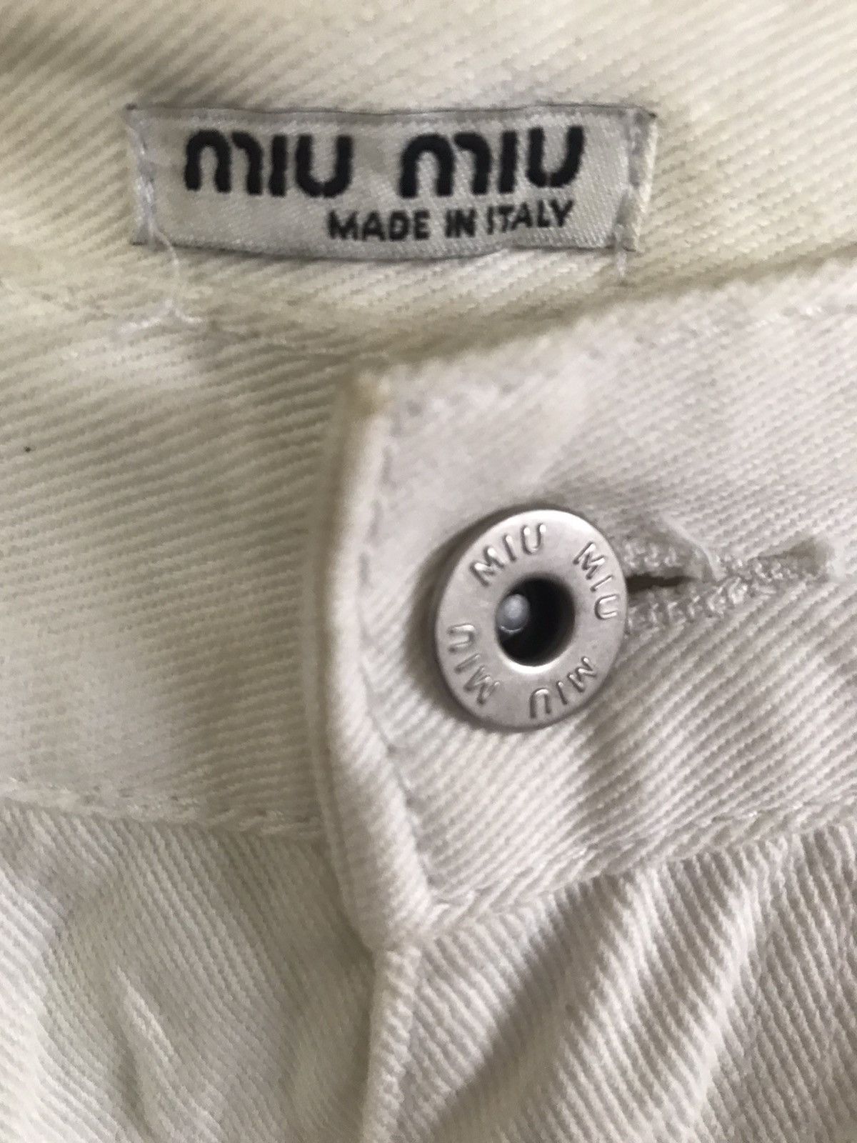 Prada Miu Miu distressed denim high rise Size US 27 - 13 Thumbnail
