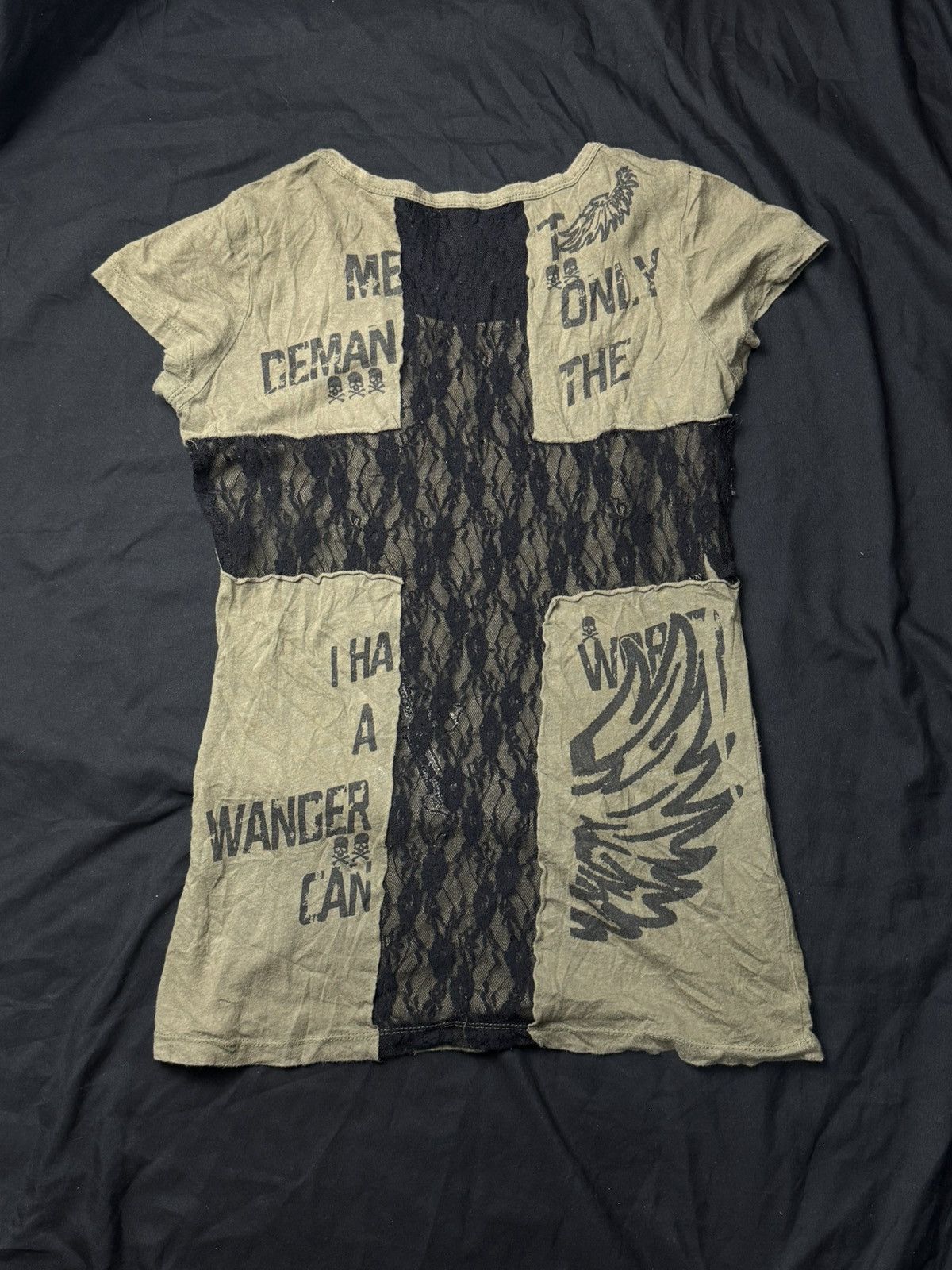 If Six Was Nine Gothic Styled Crosses Poem Tees Size US S / EU 44-46 / 1 - 2 Thumbnail