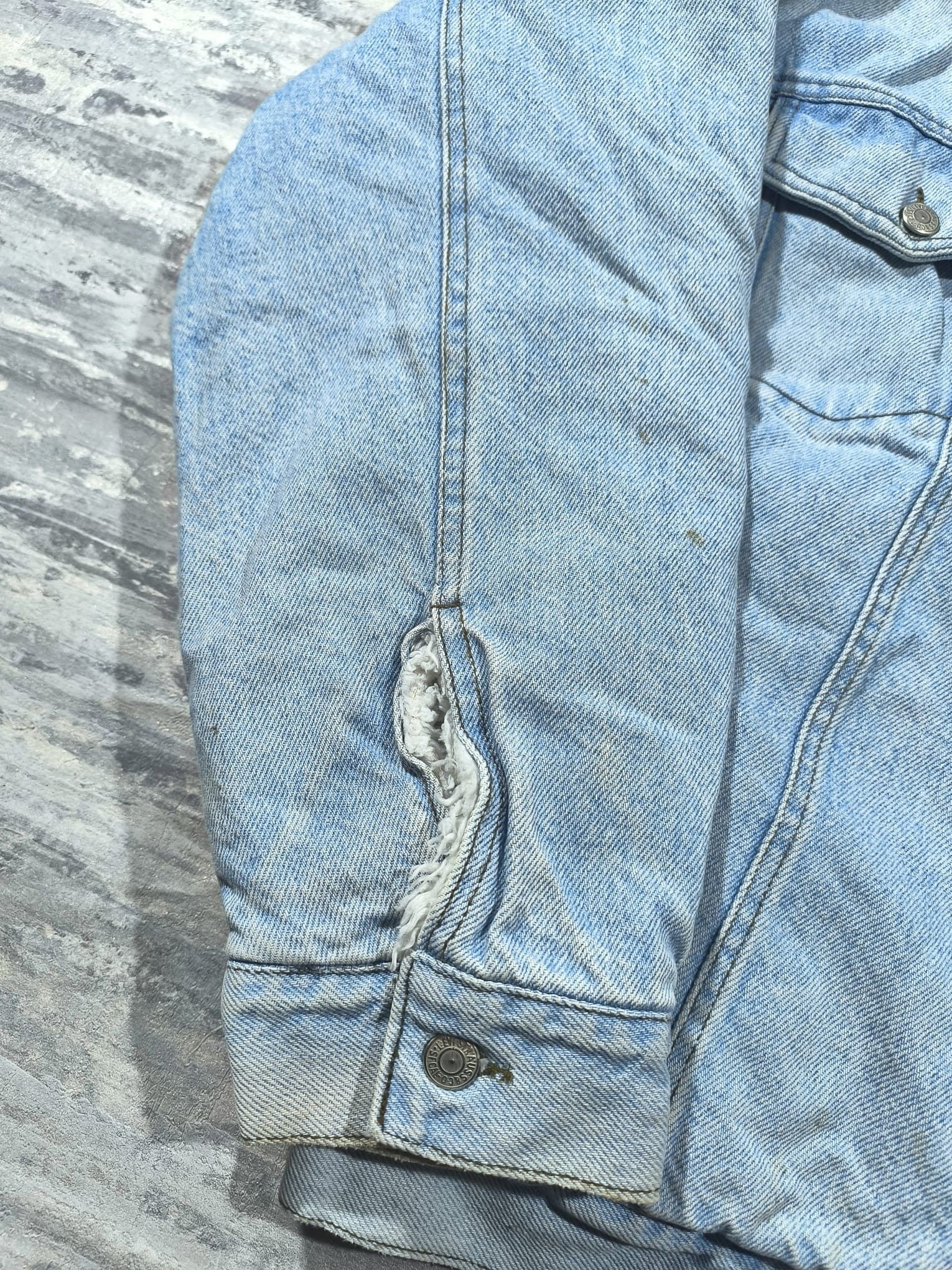 Levi's vintage levis 70598 denim sherpa trucker jacket made in usa Size US XL / EU 56 / 4 - 3 Thumbnail