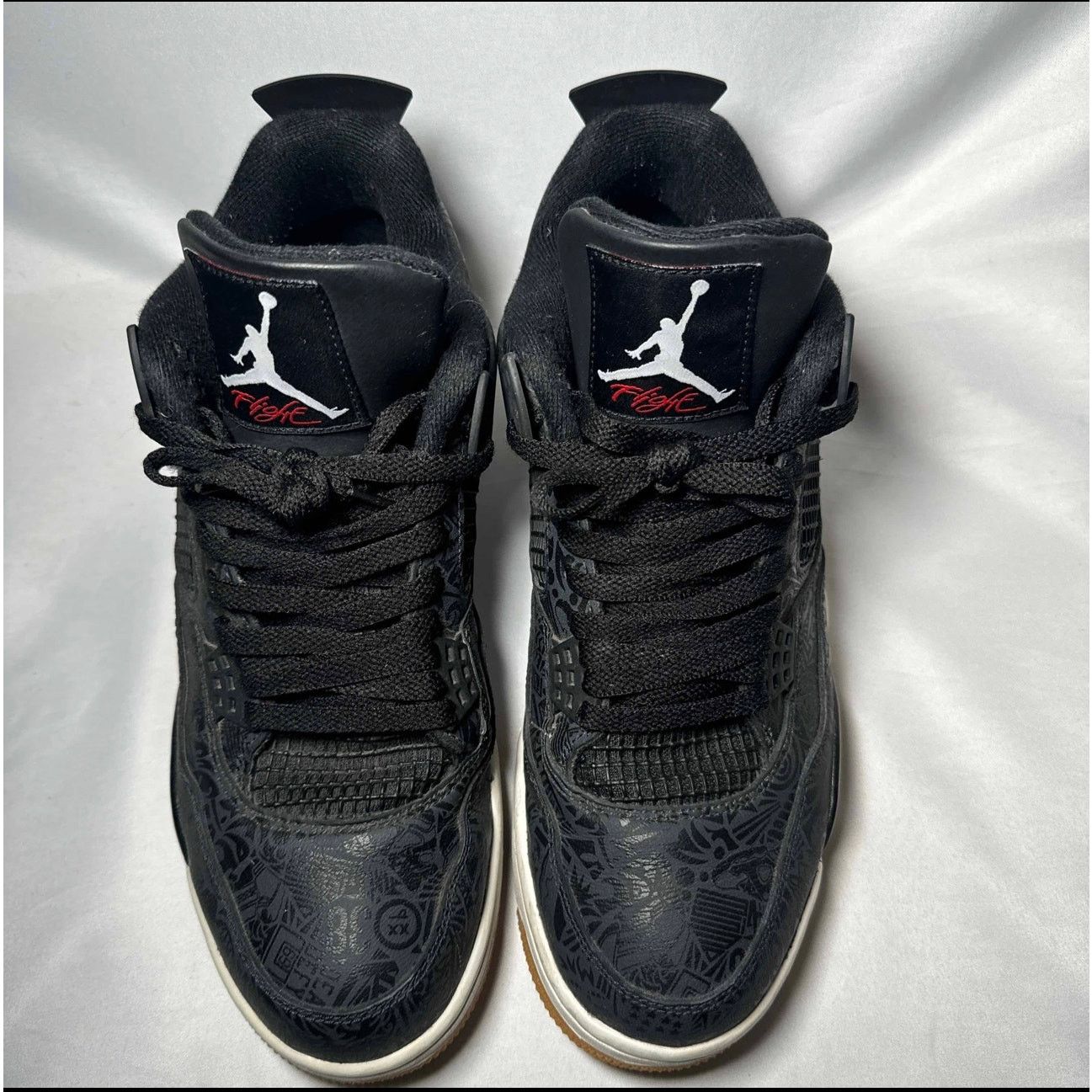 Jordan Brand × Nike Size 10.5 - Nike Air Jordan 4 Retro Laser Men's Shoes Size US 10.5 / EU 43-44 - 4 Thumbnail