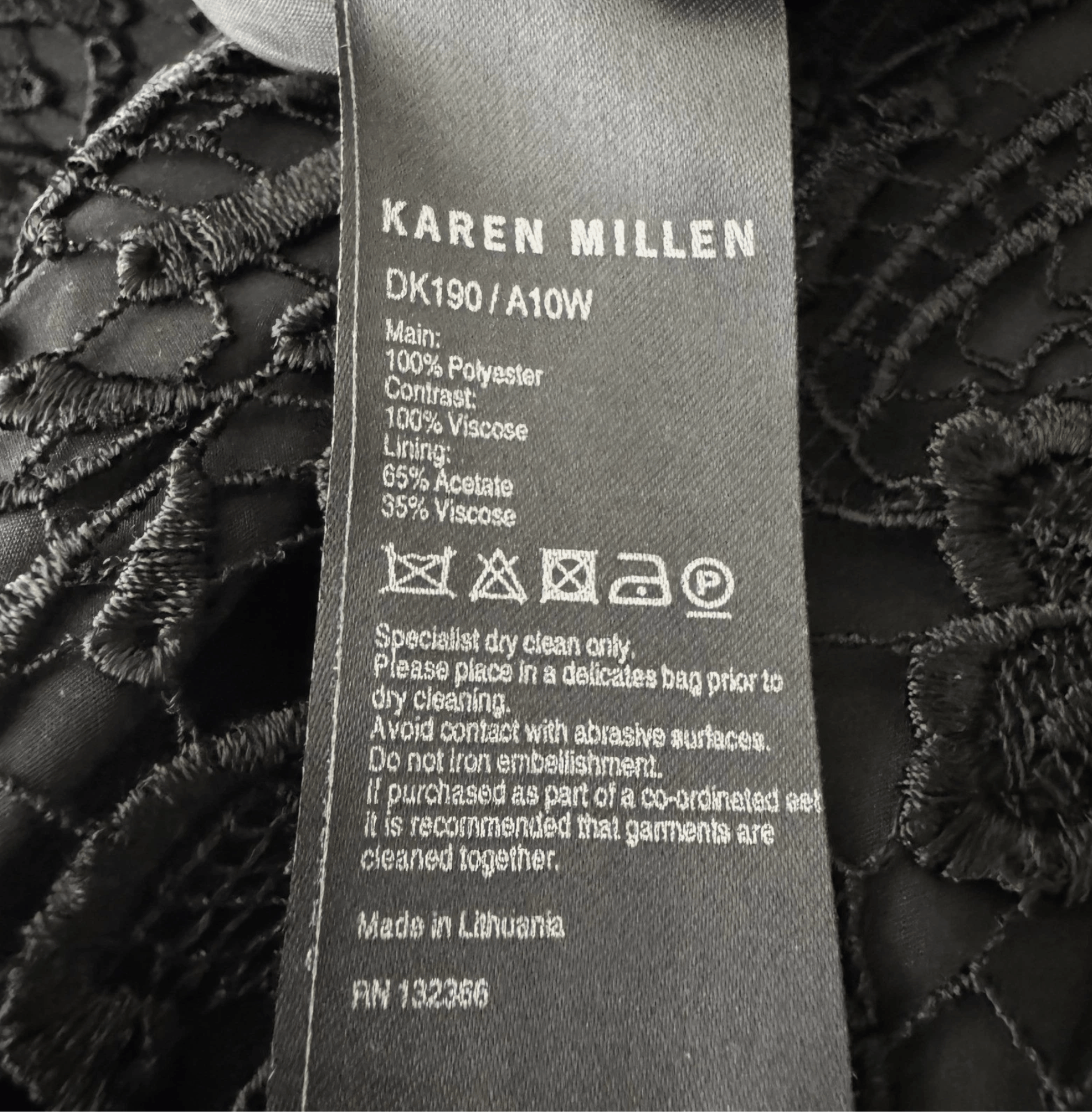 Karen Millen Karen Millen Black Halter Lace Fit Flare Party Dress NWT Size M / US 6-8 / IT 42-44 - 6 Thumbnail