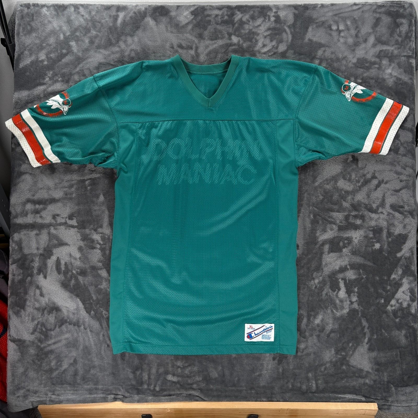 Champion Vintage 80s Miami Dolphins Champion Jersey Dolphin Maniac XL Size US XL / EU 56 / 4 - 1 Thumbnail