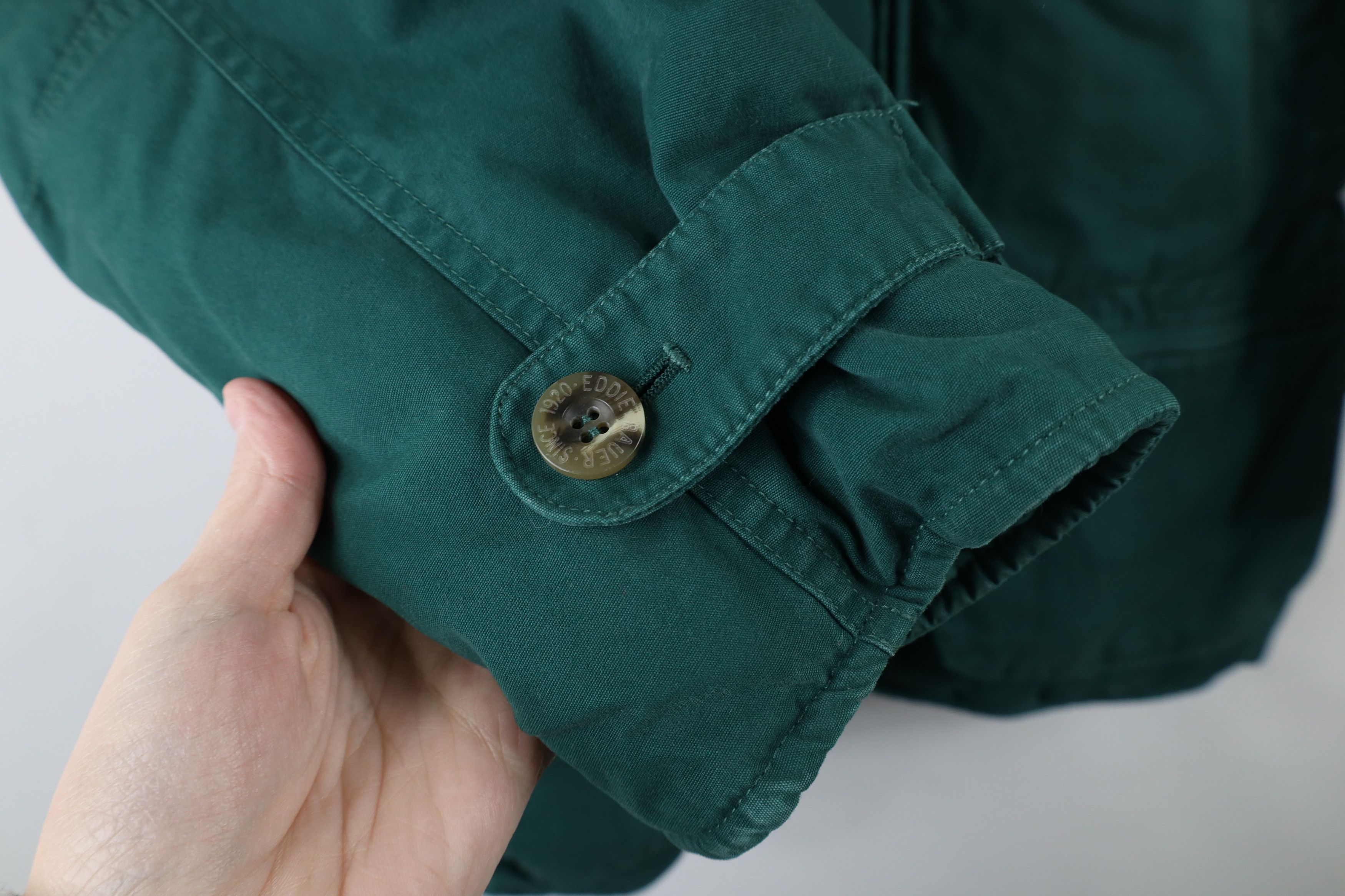 Eddie Bauer × Vintage Vintage 90s Eddie Bauer Lined Goose Down Chore Barn Jacket Size S / US 4 / IT 40 - 8 Thumbnail