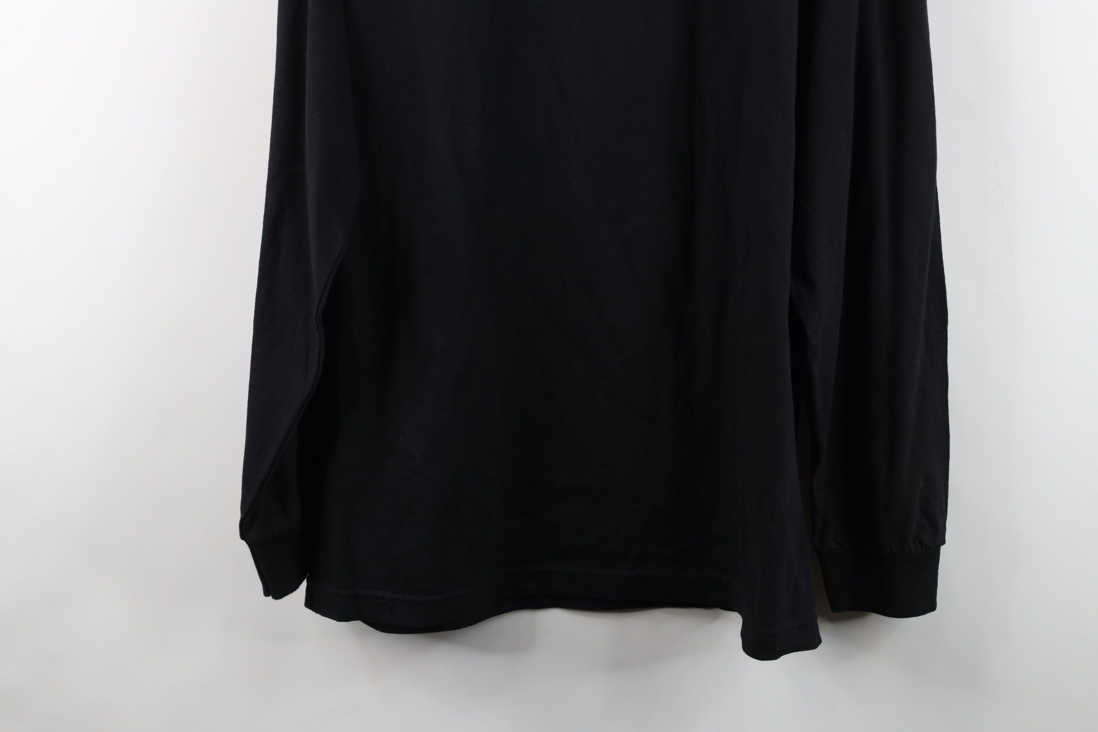 Vintage Vintage 90s Y2K Streetwear Cotton Long Sleeve T-Shirt Black Size US L / EU 52-54 / 3 - 14 Thumbnail