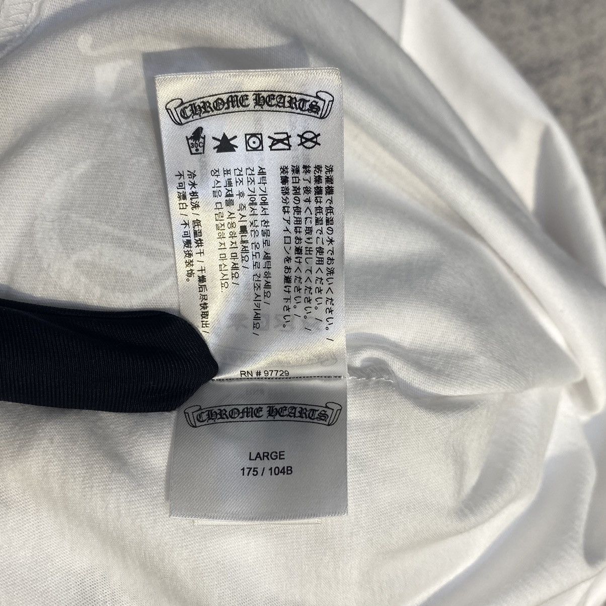 Chrome Hearts CHROME HEARTS black prints long sleeve white Size US L / EU 52-54 / 3 - 10 Thumbnail