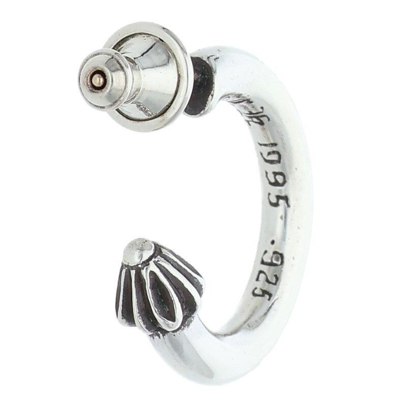 Chrome Hearts Chrome Hearts Plain Silver Hoop Earring Size ONE SIZE - 2 Thumbnail