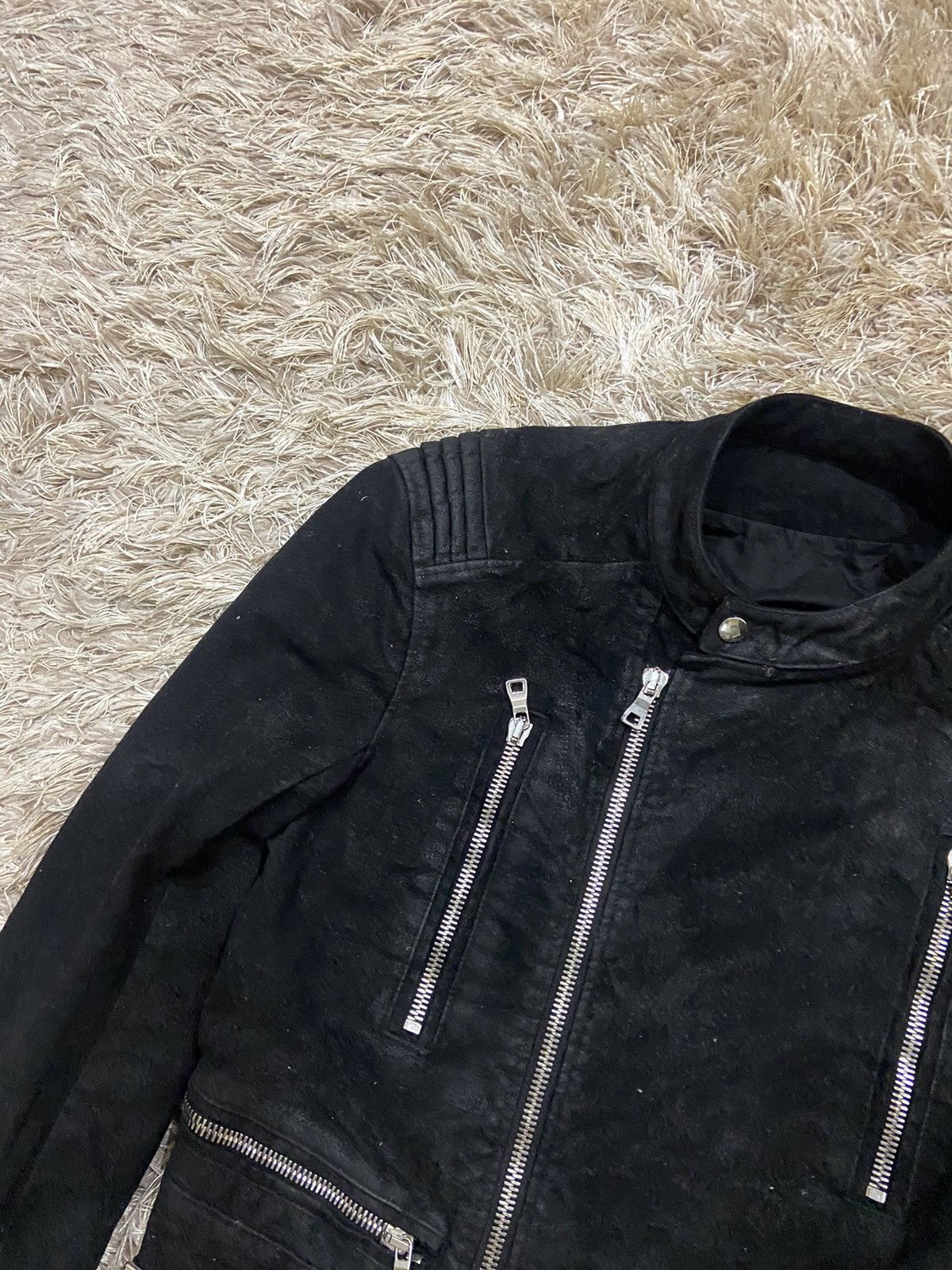 Balmain Balmain Double Collar Zipped Bondage Suede Jacket Size US M / EU 48-50 / 2 - 5 Thumbnail