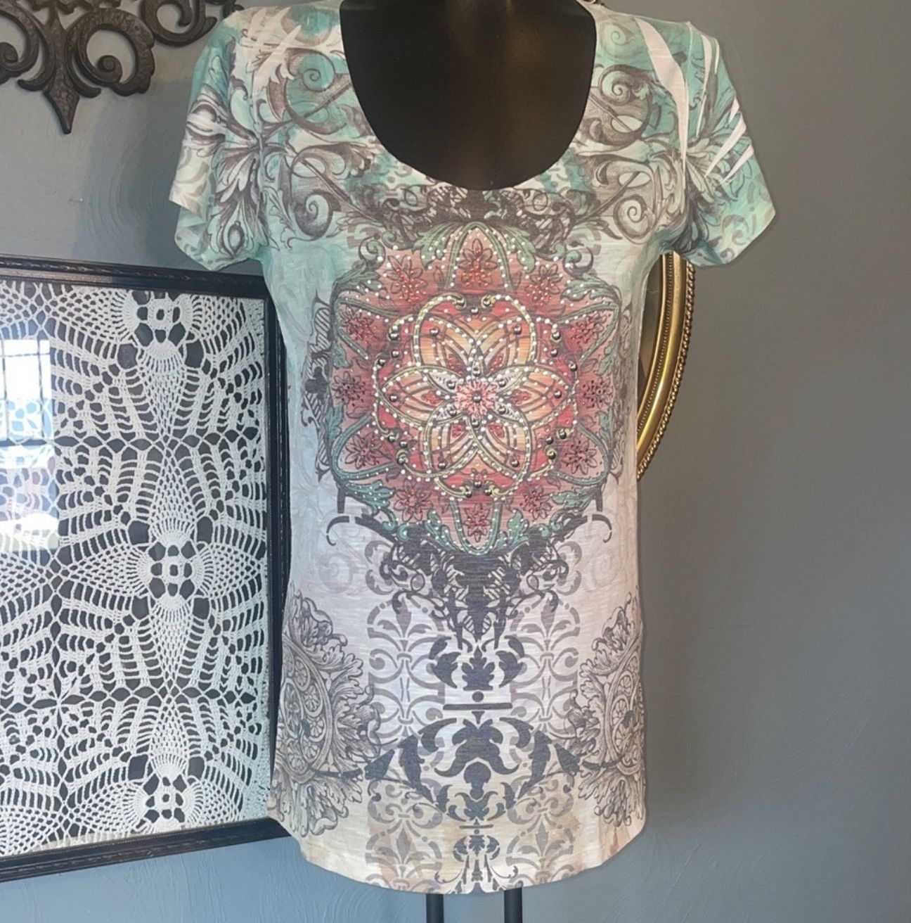 Buckle Black Daytrip vintage mandala top Size L / US 10 / IT 46 - 1 Thumbnail