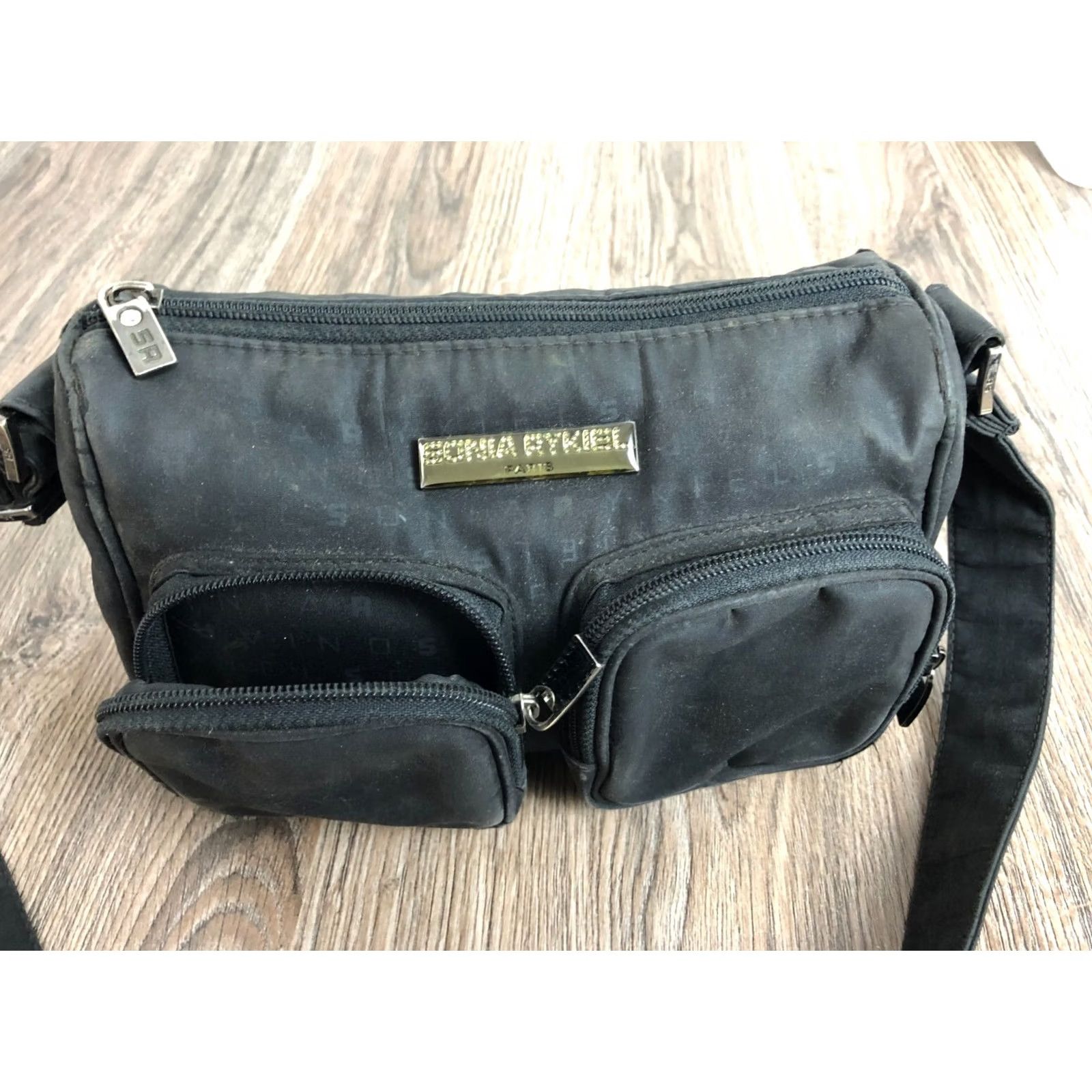 Vintage Sonia Rykiel Shoulder Bag Leather Black Women Size ONE SIZE - 5 Thumbnail