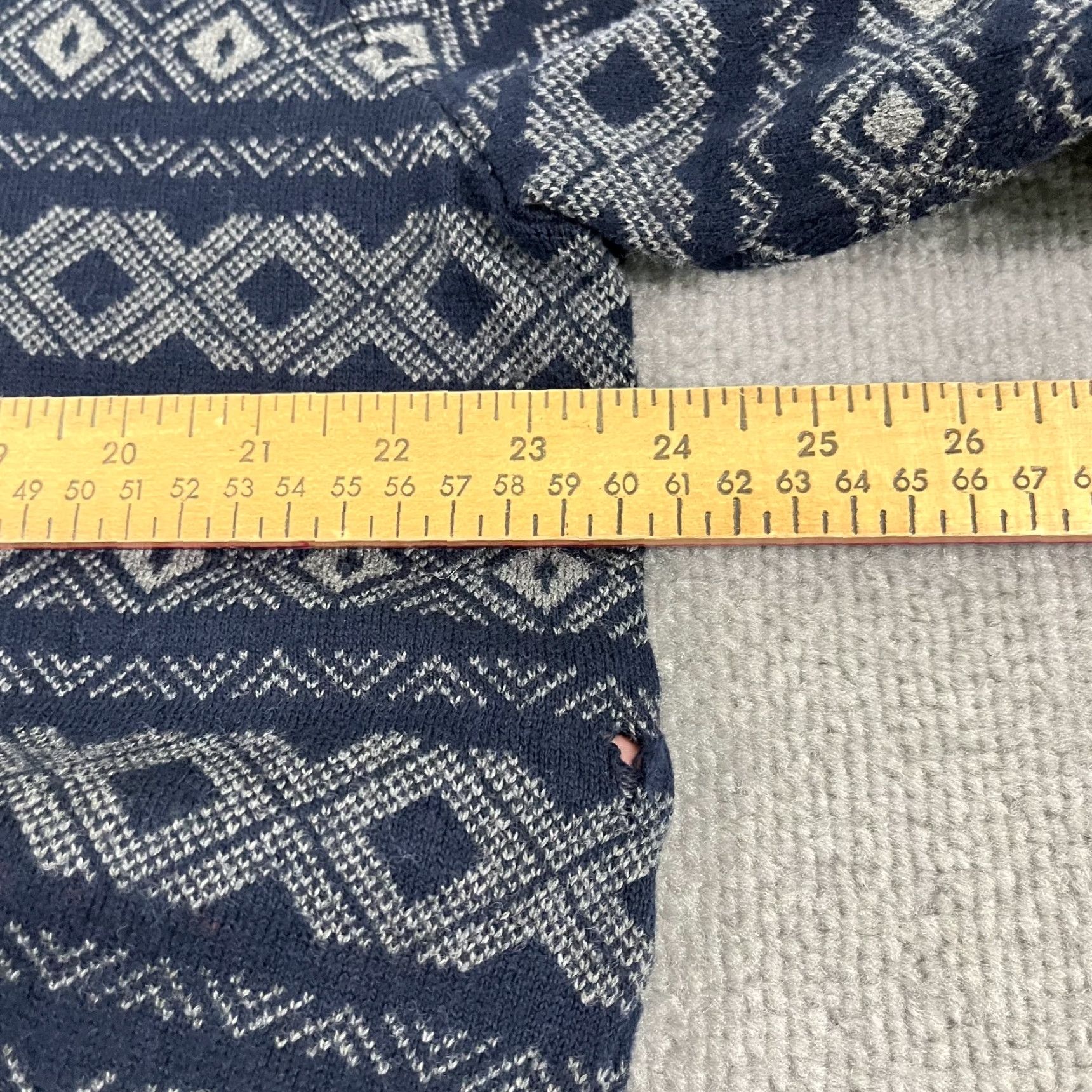Vintage VINTAGE LL BEAN Sweater Mens XL Reg Fair Isle 5% Cashmere Blend Quarter 1/4 Zip Pullover Size US XL / EU 56 / 4 - 5 Thumbnail