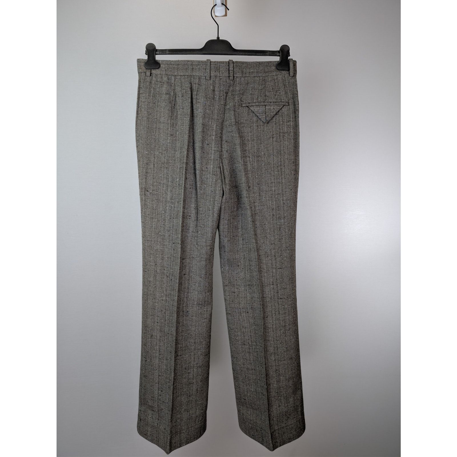 Bottega Veneta o1rshd1 Knotted Melange Viscose Silk Flare Trousers Size US 36 / EU 52 - 10 Thumbnail