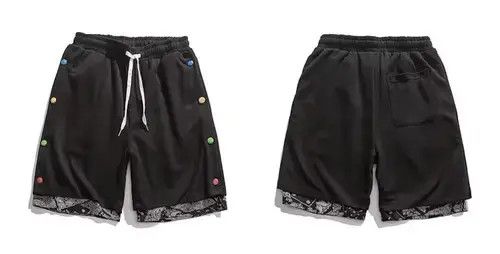 Japanese Brand 21SS Tokyo Union Black Bandana Paisley One Layer Shorts Size US 30 / EU 46 - 3 Thumbnail