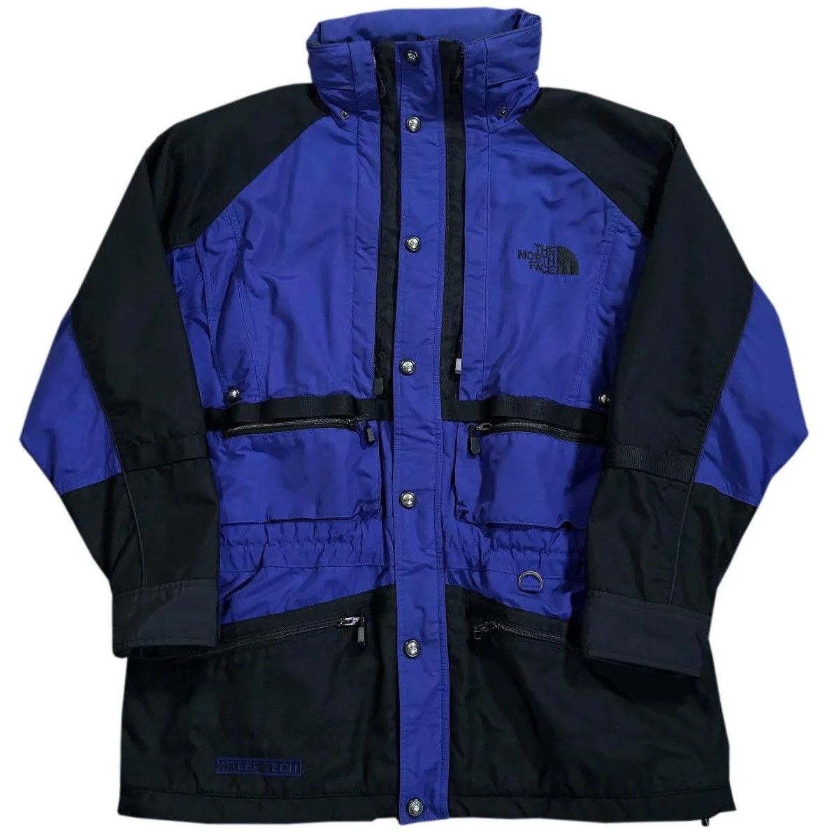 【気まぐれ値下】THE NORTH FACE ヴィンテージ STEEP TECH VinTagE The NORTH FACE STEEP TECH JACKET L BLUE BLACK SCOT