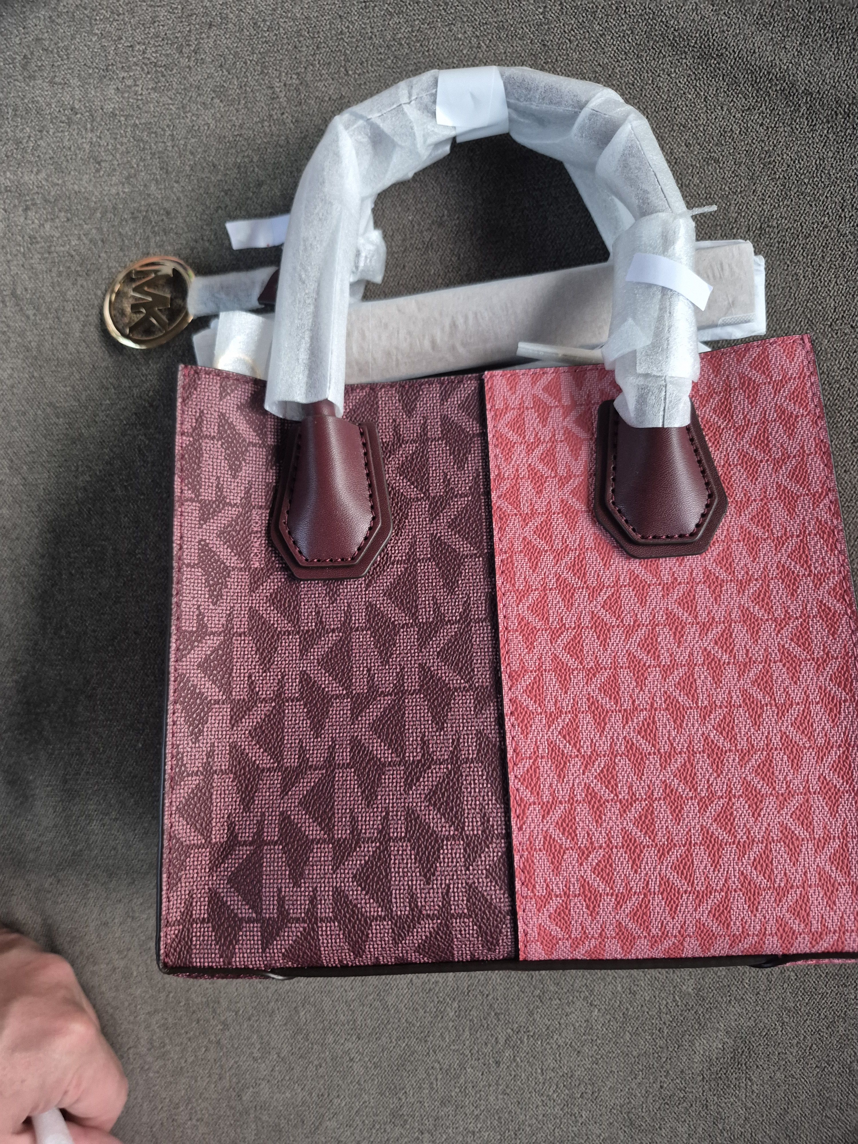 Michael Kors Michael Kors Mercer Two-Tone Logo Crossbody Bag $398 MSRP Size ONE SIZE - 3 Thumbnail