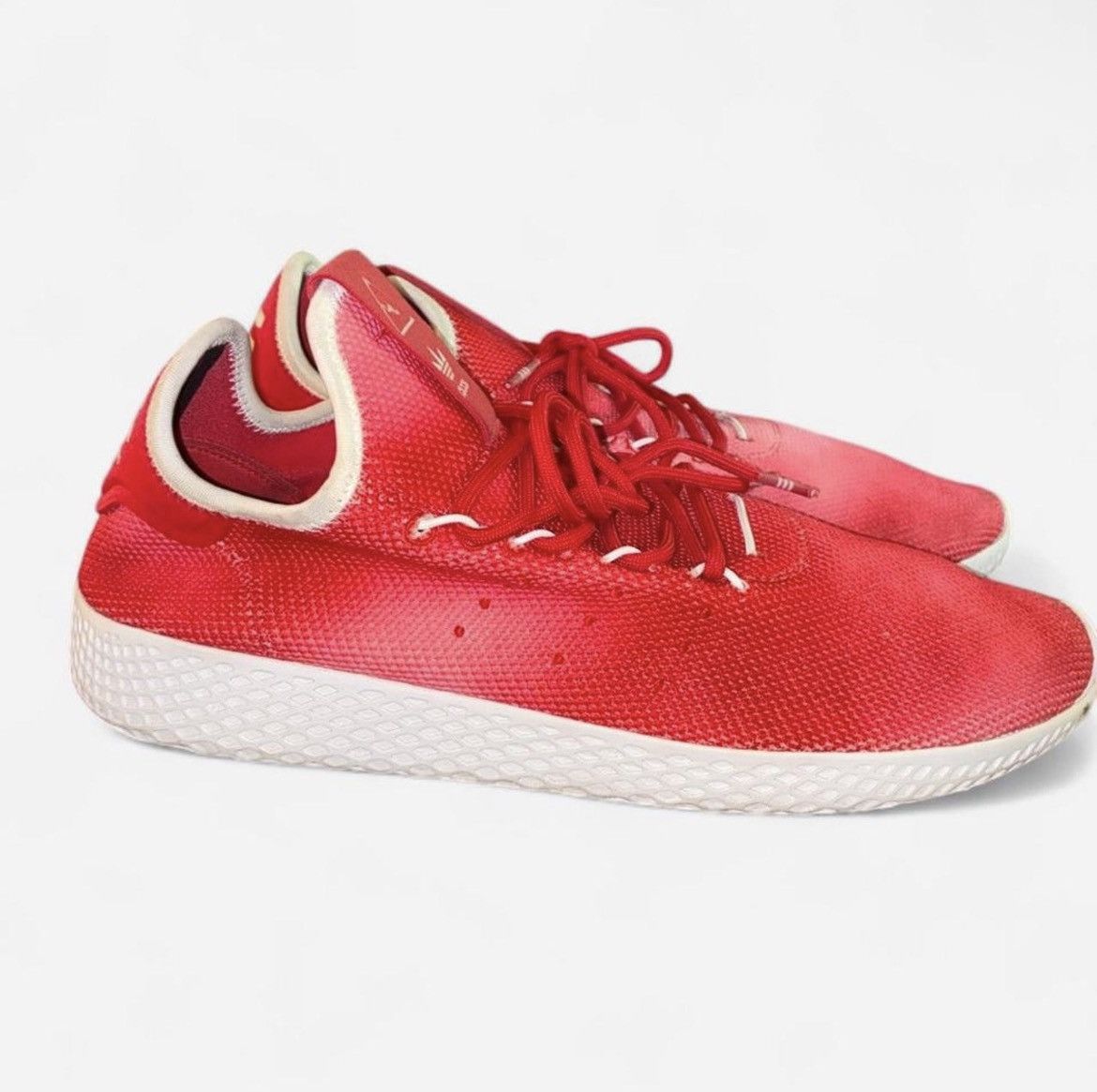 Adidas × Pharrell 11M Adidas x Pharrell Williams Scarlet red trainers Size US 11 / EU 44 - 4 Thumbnail