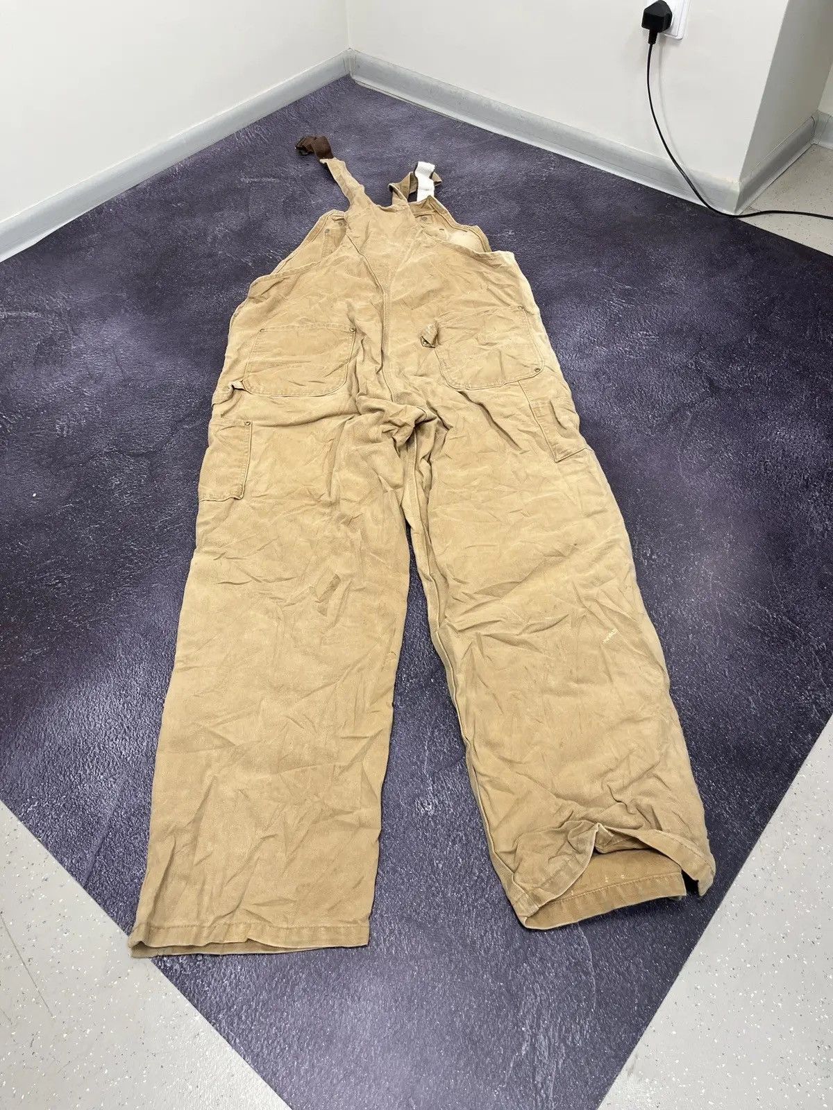 Carhartt × Vintage Vintage Carhartt Double Knee 90s American Hype Work Overall Size US 40 / EU 56 - 2 Thumbnail