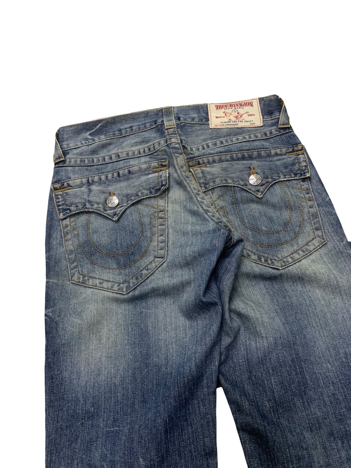 True Religion × Vintage True Religion Straight Cut Denim Pants Jeans Size US 31 - 4 Thumbnail