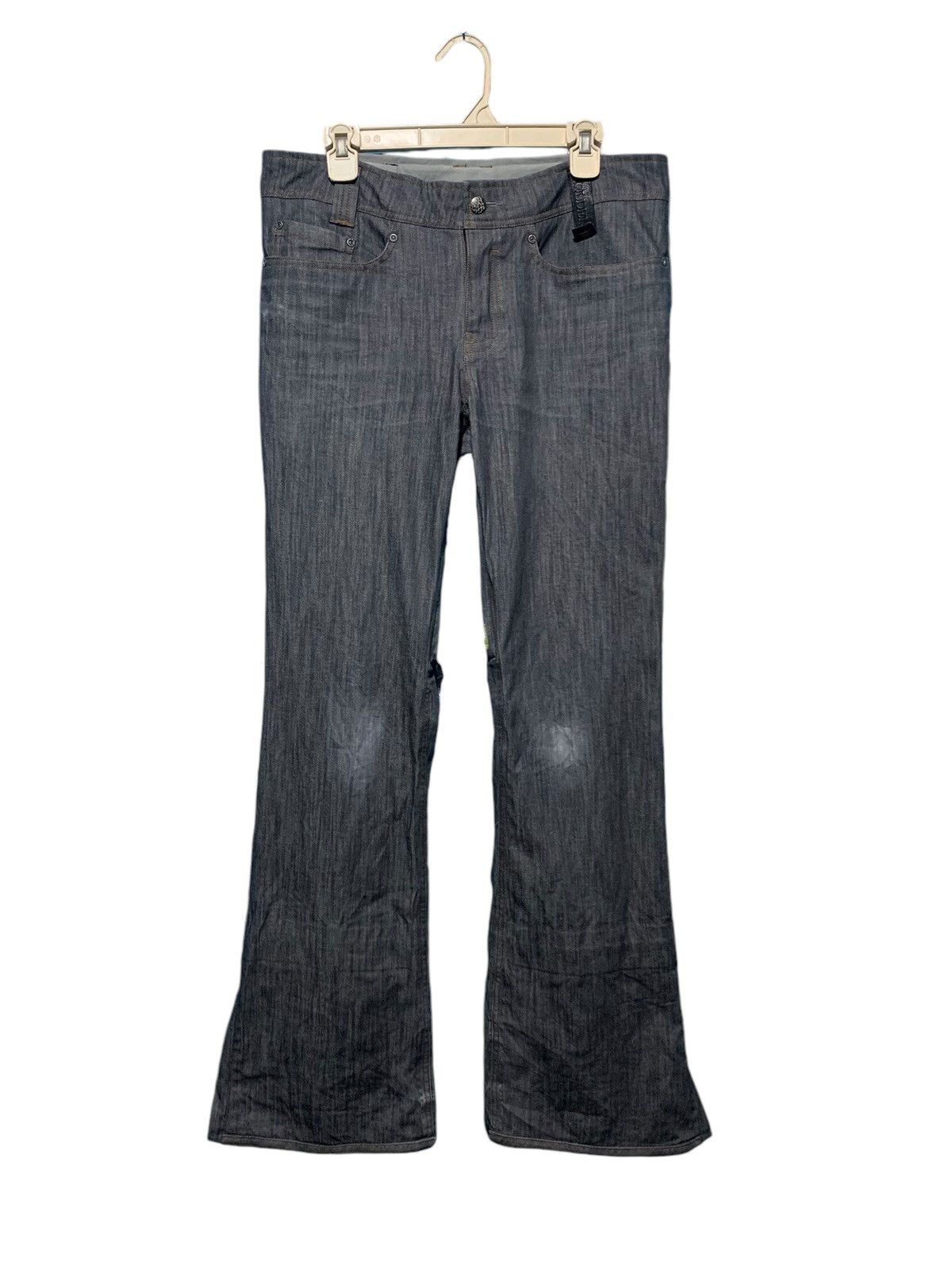 If Six Was Nine Holden multi zip flare denim layered jeans ifsixwasnine Size US 35 - 3 Thumbnail