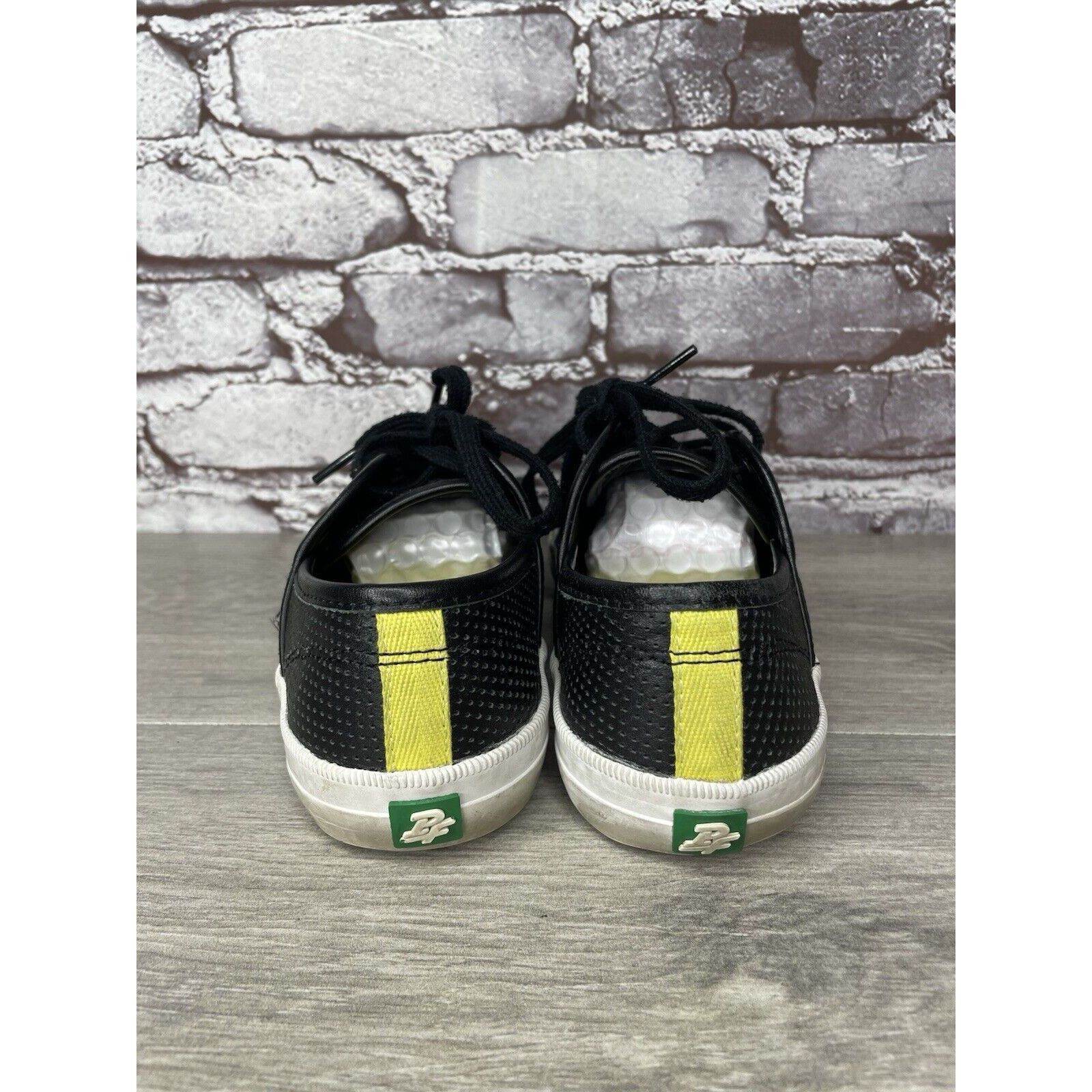 Kate Spade Kate Spade Saturday PF-Flyers Black Leather Low Top Sneakers Size US 8 / IT 38 - 9 Thumbnail