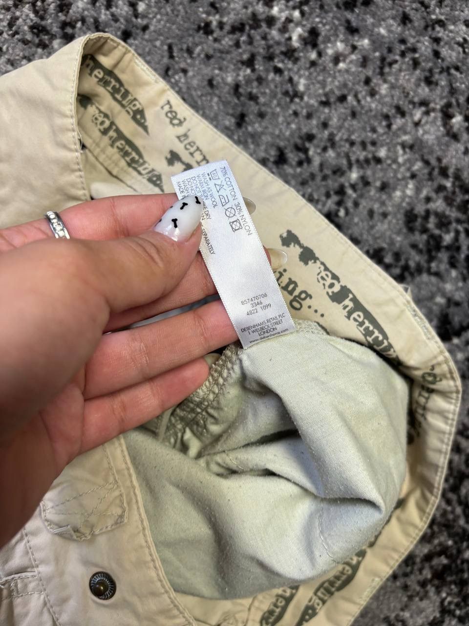 Japanese Brand × Vintage Vintage Y2K Red Herring Debenhams Baggy Cargo Pants Size US 34 / EU 50 - 7 Thumbnail