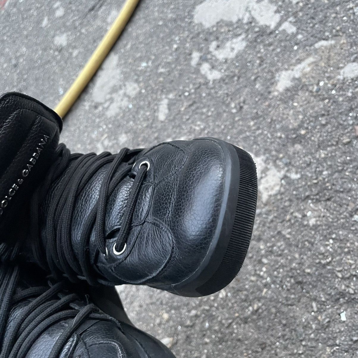 Dolce & Gabbana DOLCE GABBANA Sneakers High shoes boots leather isabel styl Size US 7.5 / EU 40-41 - 12 Thumbnail