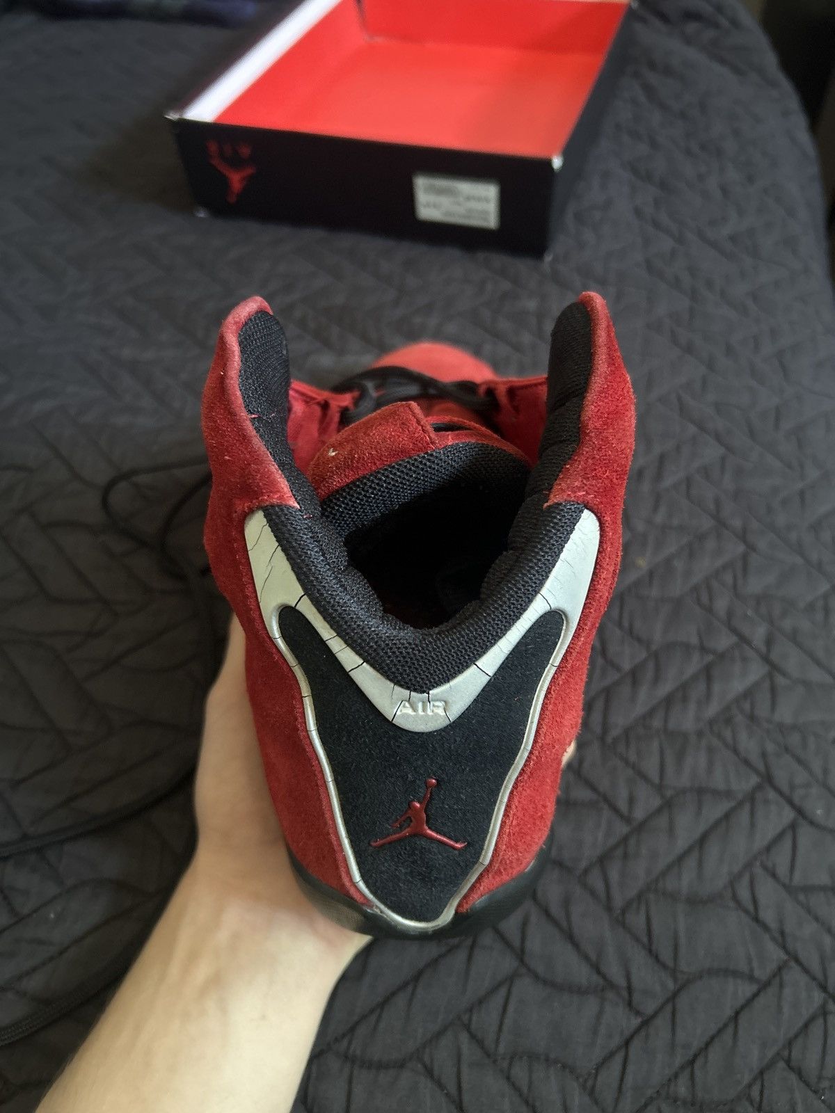 Jordan Brand Jordan 21 red suede Size US 11 / EU 44 - 10 Thumbnail