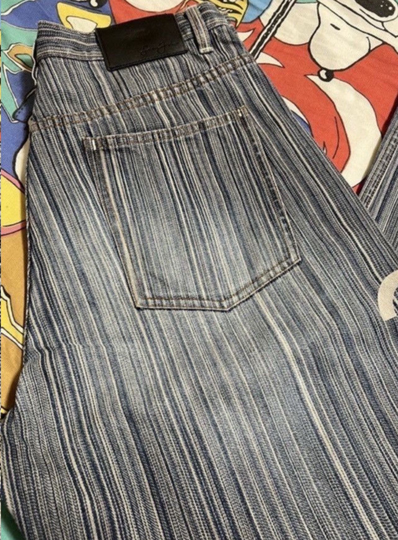 Sean John ***FINAL DROP***RARE 00s SEAN JOHN HICKORY STRIPE DENIM 32 Size US 32 / EU 48 - 5 Thumbnail