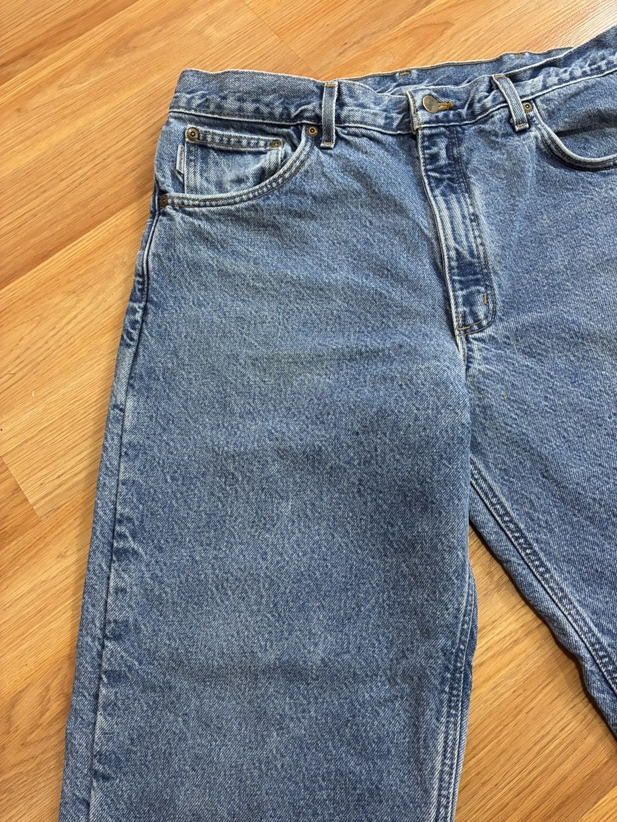 Carhartt 34x30 - Vintage Carhartt Flannel Lined Denim Jeans B21-DST Size US 34 / EU 50 - 3 Thumbnail