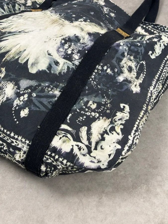 Balmain SS2012 Balmain Navy Cream Eagle Floral Tote Bag Size ONE SIZE - 4 Thumbnail