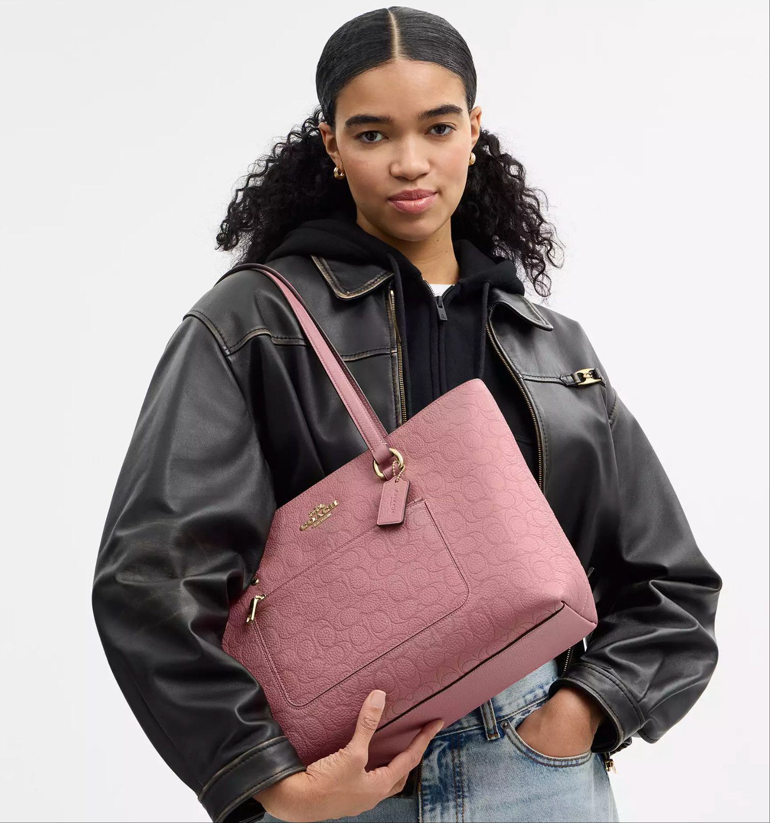 Coach Station Tote Bag In Signature Leather CDL99 Size ONE SIZE - 9 Thumbnail