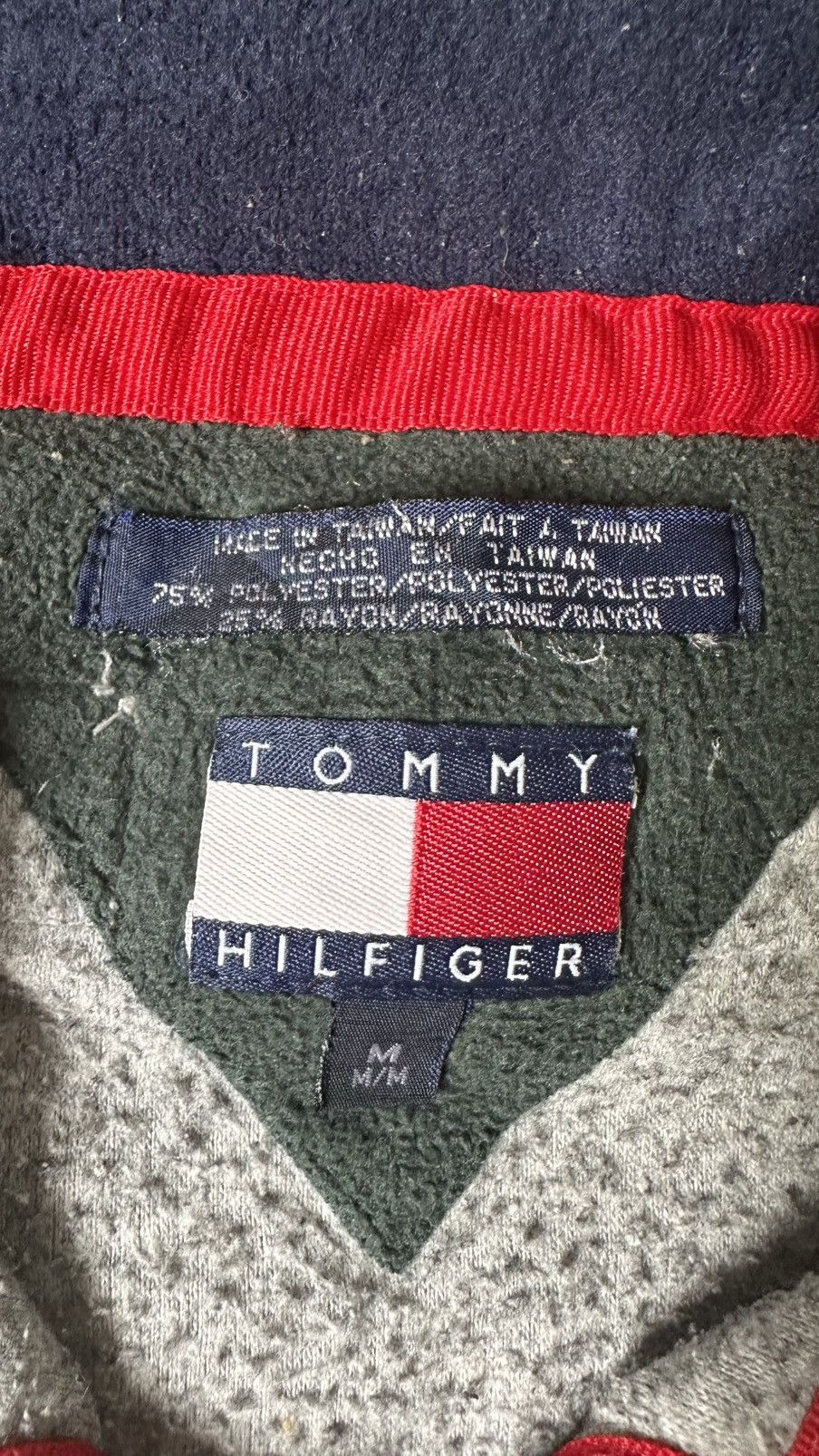 Tommy Hilfiger VINTAGE TOMMY HILFIGER MIDZIPPER WOOL SWEATER Size US XL / EU 56 / 4 - 5 Thumbnail