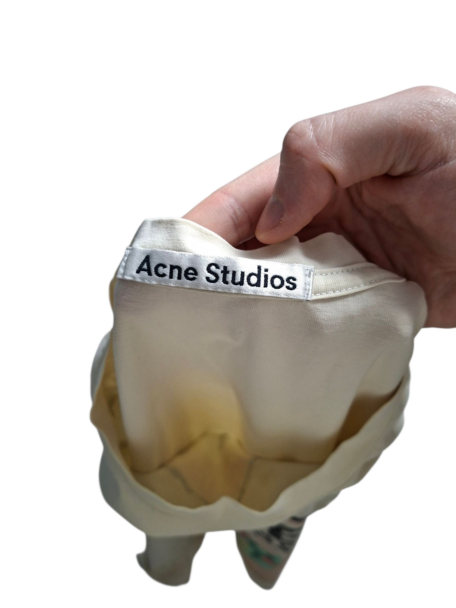 Acne Studios ACNE STUDIOS BIG LOGO LUXURY TEE Size US XL / EU 56 / 4 - 4 Thumbnail