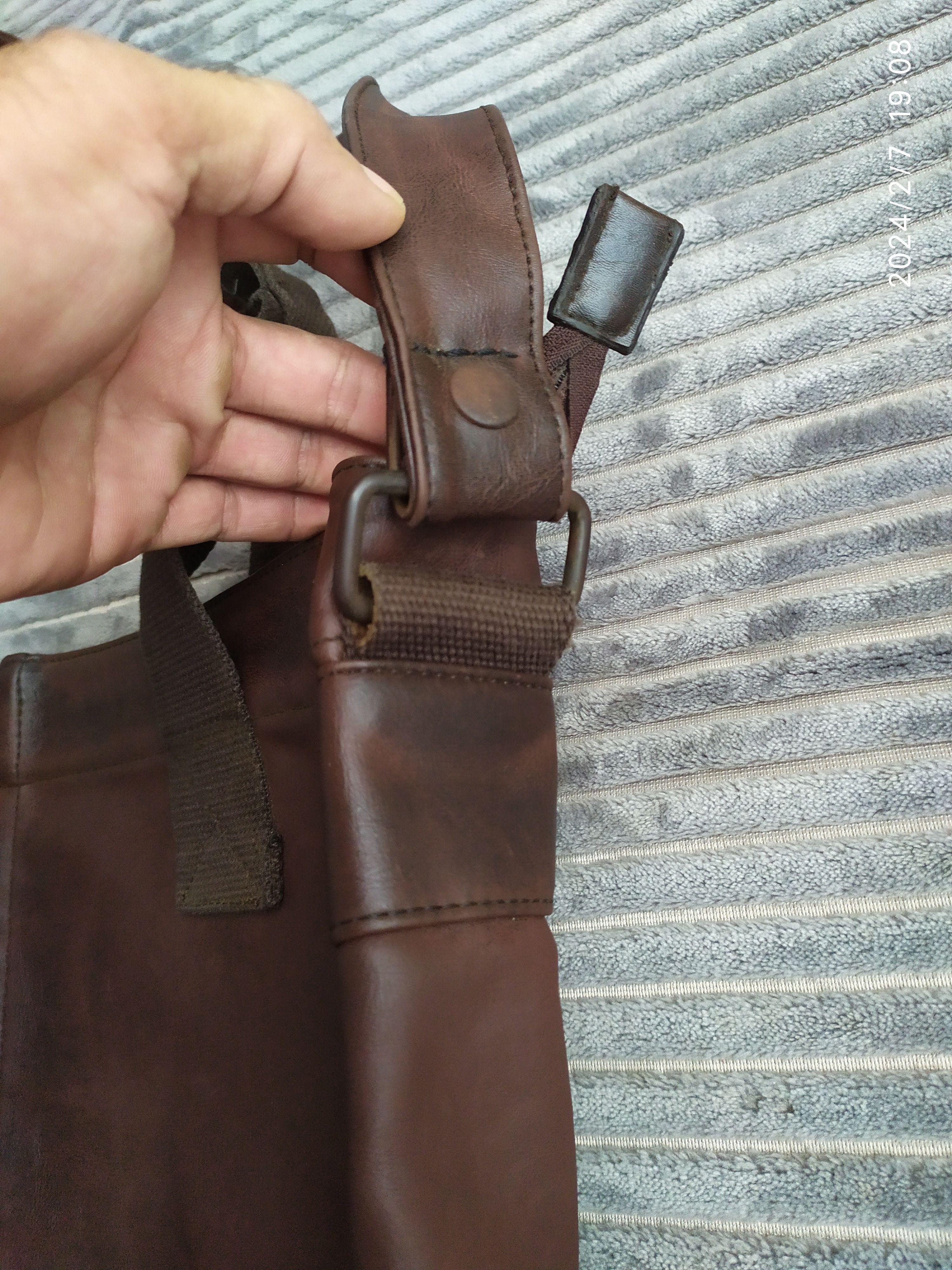 If Six Was Nine × Japanese Brand × Leather Vintage Japanese brand Leather Bag Size ONE SIZE - 3 Thumbnail