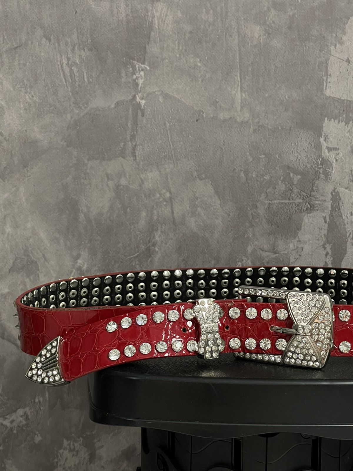 Hysteric Glamour Amazing Y2K Rhinestones BB Simon Style Belt Size ONE SIZE - 2 Thumbnail