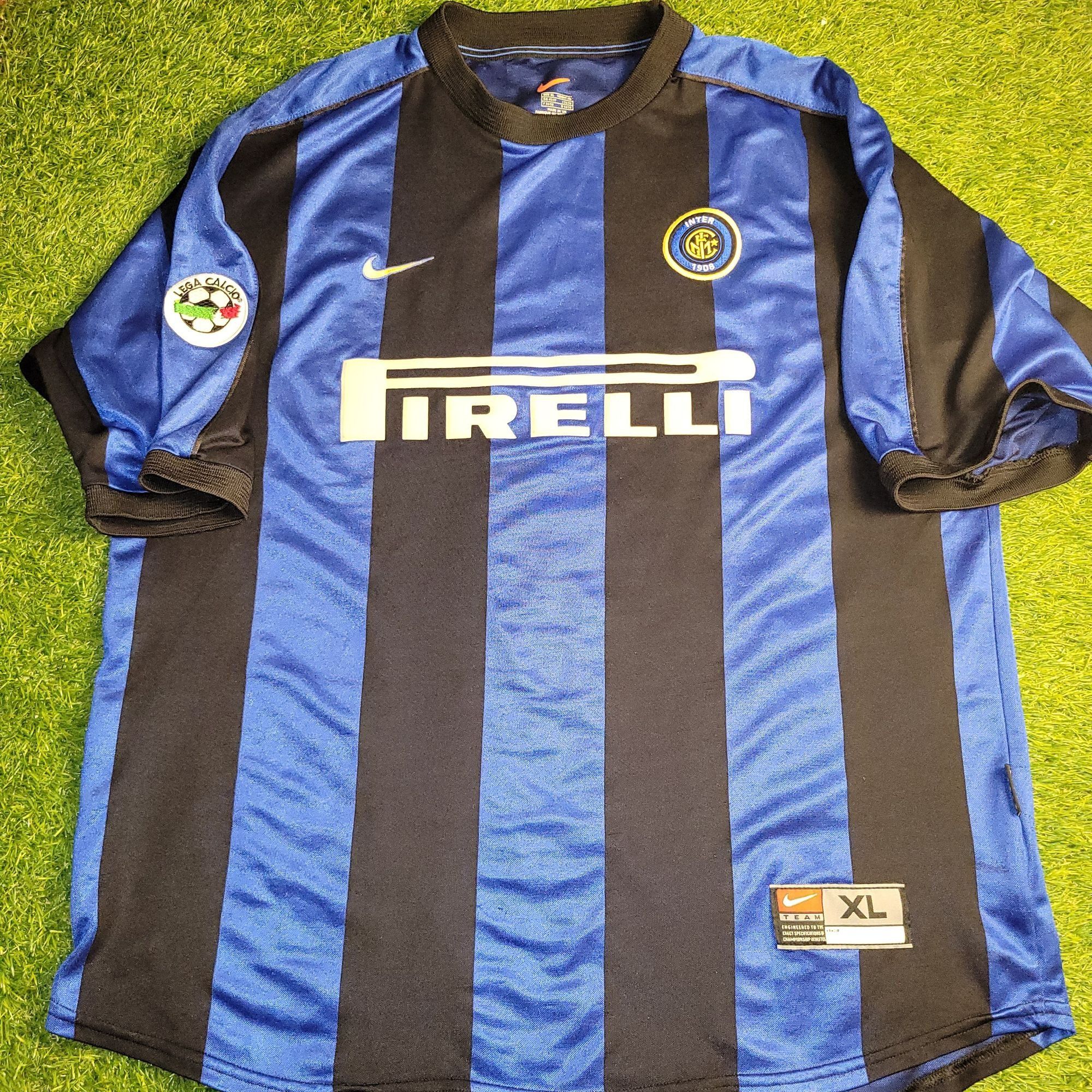 Nike Ronaldo Inter Milan 1999 2000 Soccer Jersey Shirt XL Size US XL / EU 56 / 4 - 2 Thumbnail