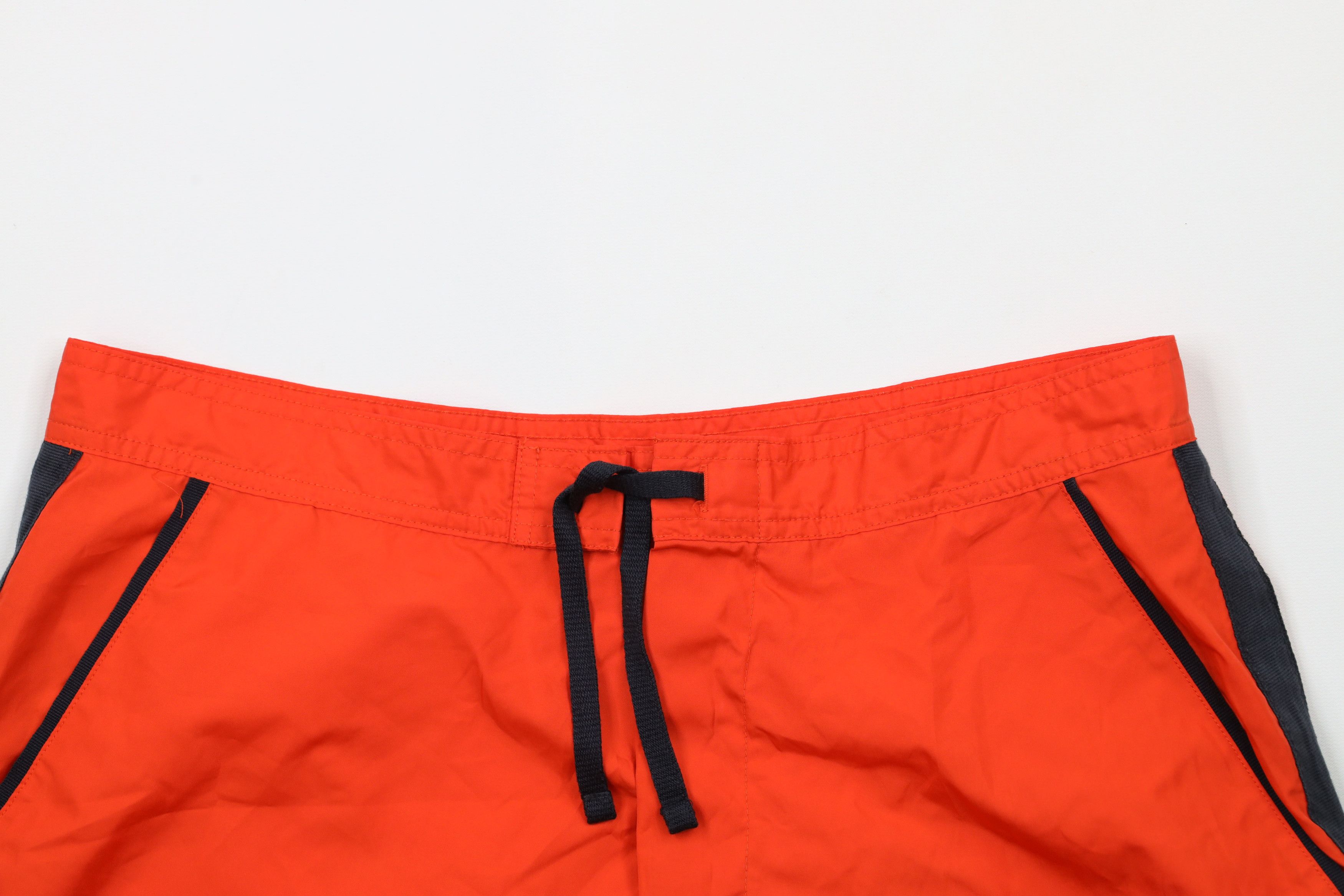 J.Crew × Vintage Vintage 90s J Crew Knee Lined Shorts Swim Trunks Orange Size US 34 / EU 50 - 2 Thumbnail