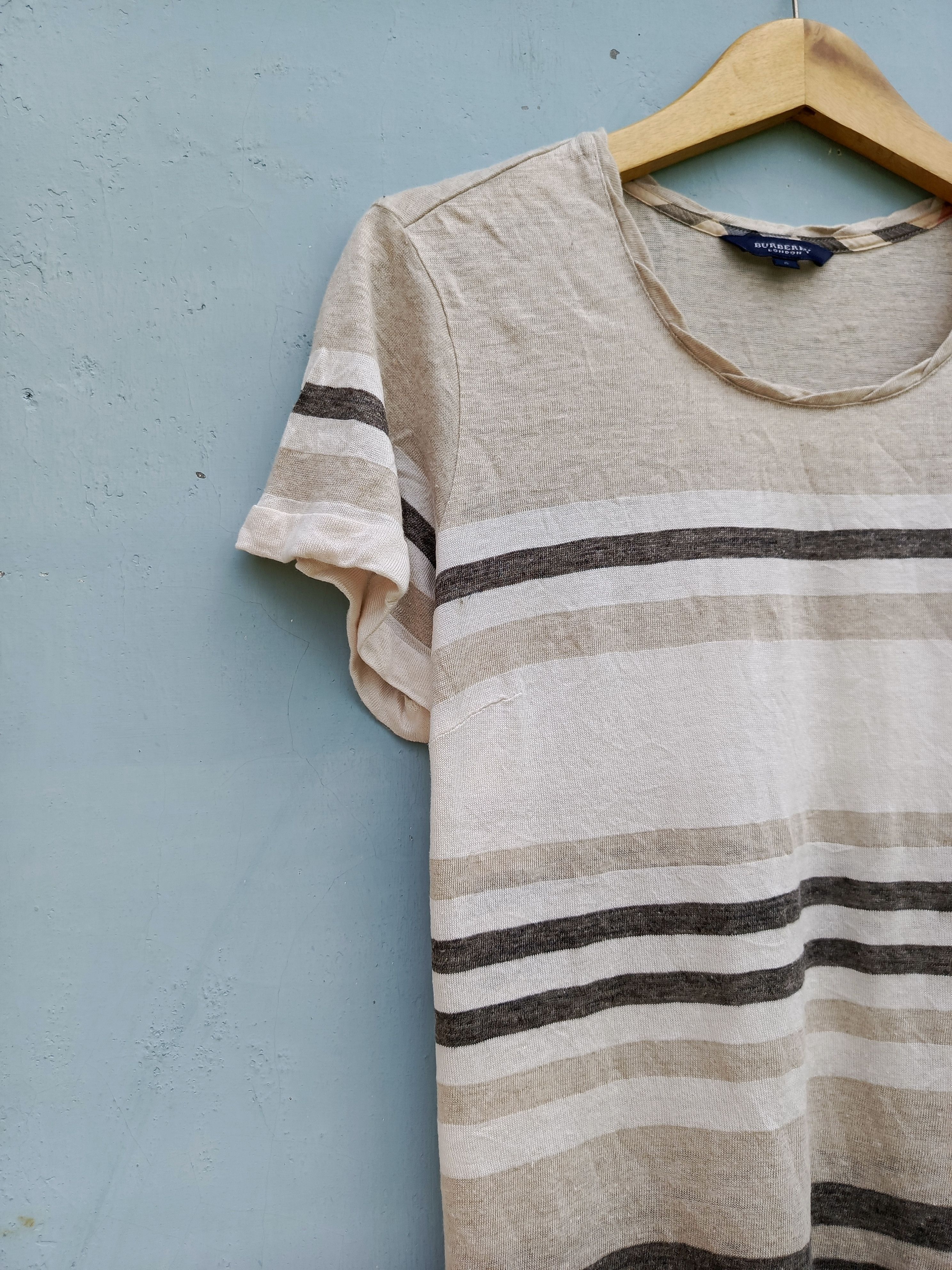 Burberry Burberry strippe short sleeve t-shirts Size L / US 10 / IT 46 - 4 Thumbnail
