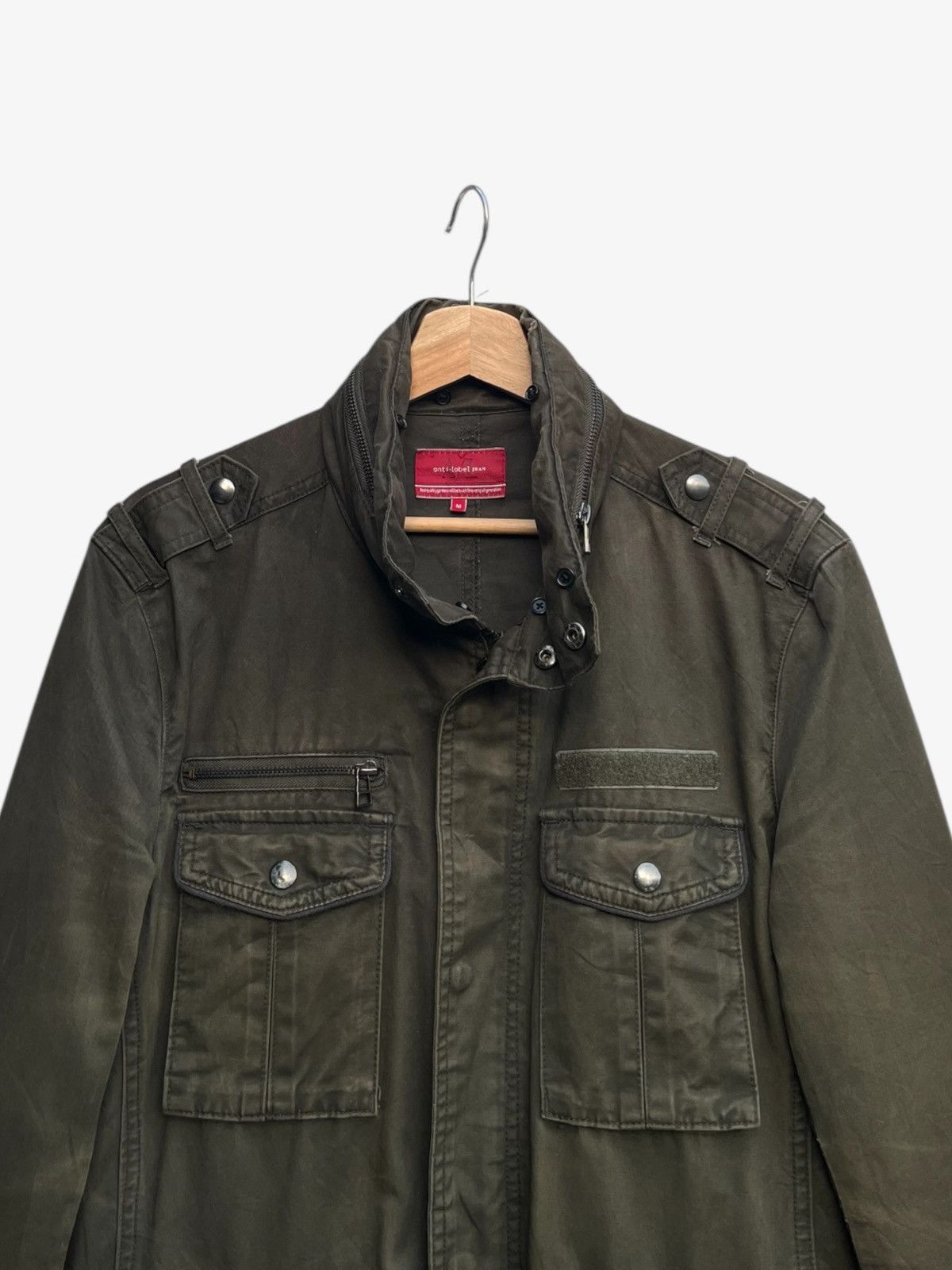 Tornado Mart Faded Distressed Anti Label Jeans Multipocket Utility Jacket Size US M / EU 48-50 / 2 - 6 Thumbnail