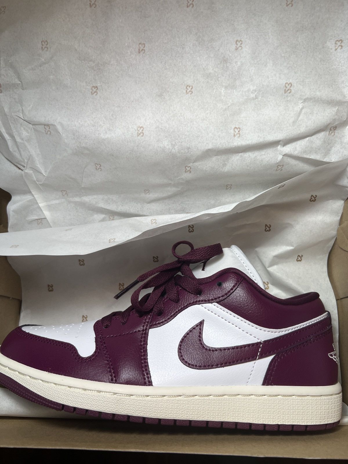 Nike BRAND NEW PURPLE JORDAN AJ 1 LOW - WOMENS Size US 8 / IT 38 - 1 Thumbnail