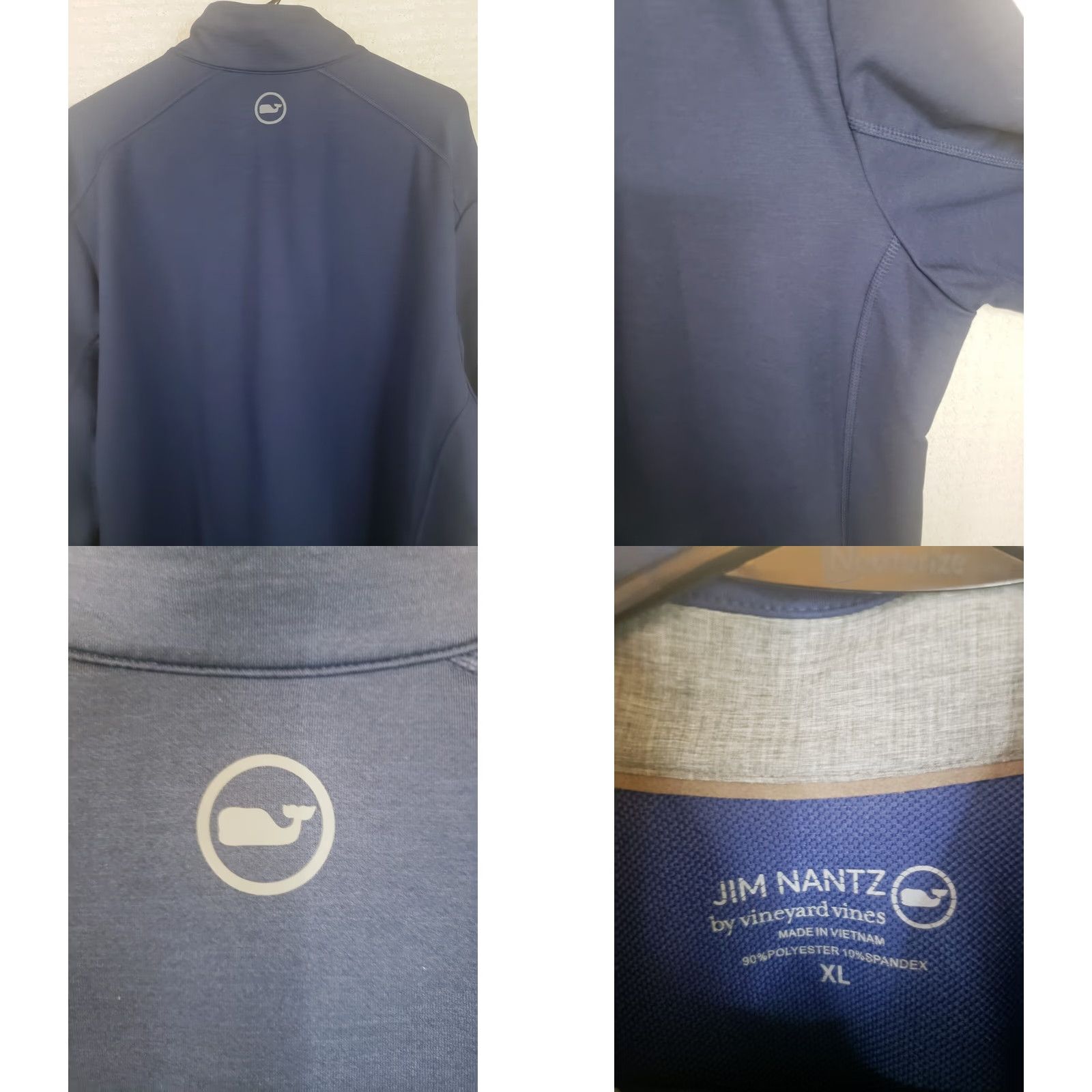 Vineyard Vines Vineyard Vines Jim Nantz 1/4 Zip Performance Blue Pullover Men XL Shirt Long Sleeve Stretch Golf Casual Size US XL / EU 56 / 4 - 9 Thumbnail