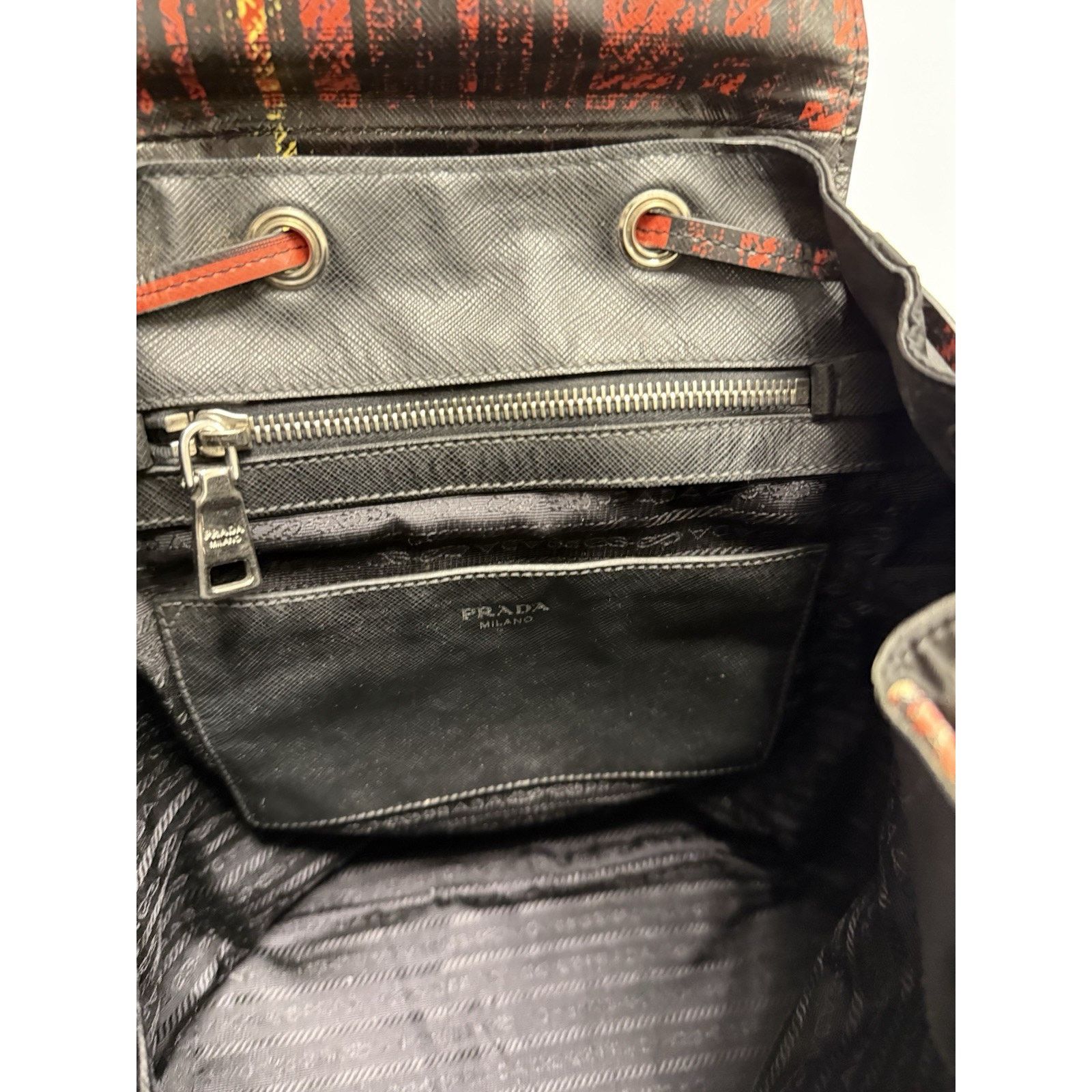 Prada Prada PRADA Backpack in Nylon and Leather Black Red Size ONE SIZE - 7 Thumbnail