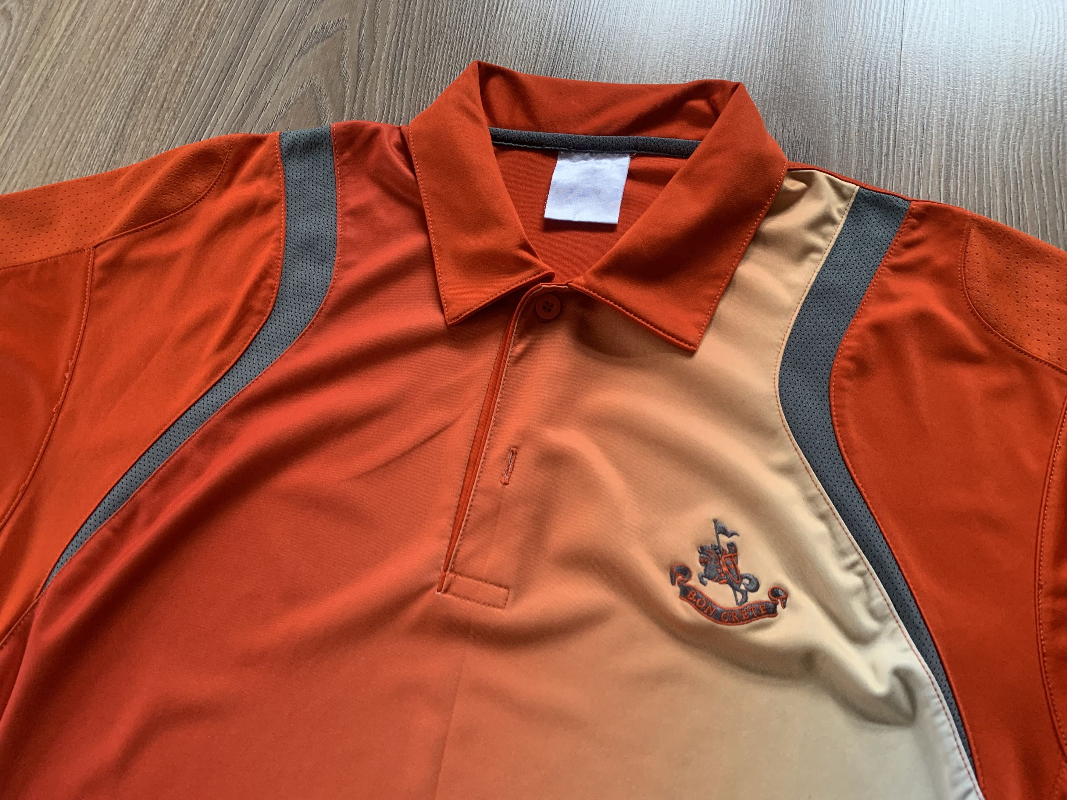 Other Vintage Orange Bon Crete Embroidered Logo Polo Shirt Size US L / EU 52-54 / 3 - 4 Thumbnail