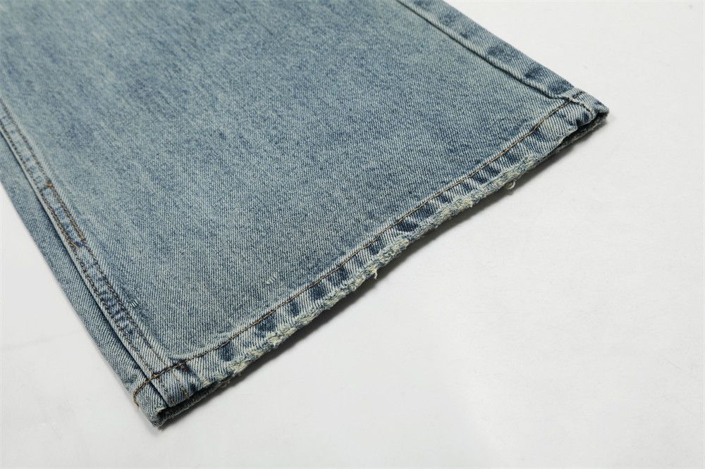 Vintage American-style distressed washed flared jeans for men Size US 32 / EU 48 - 6 Thumbnail