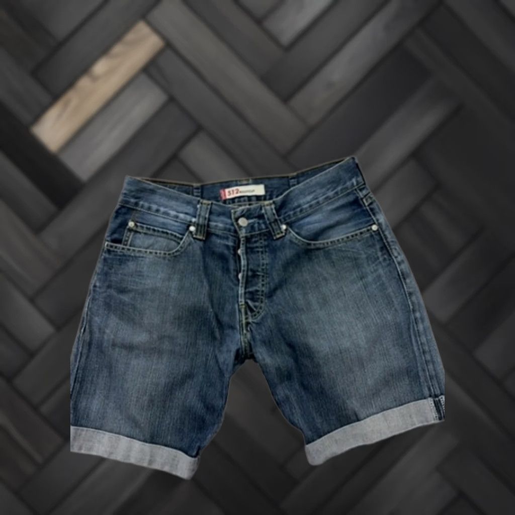 Levi's Levi's Men's Blue Denim Bootcut Shorts Size W34 Stonewash Size US 34 / EU 50 - 1 Thumbnail