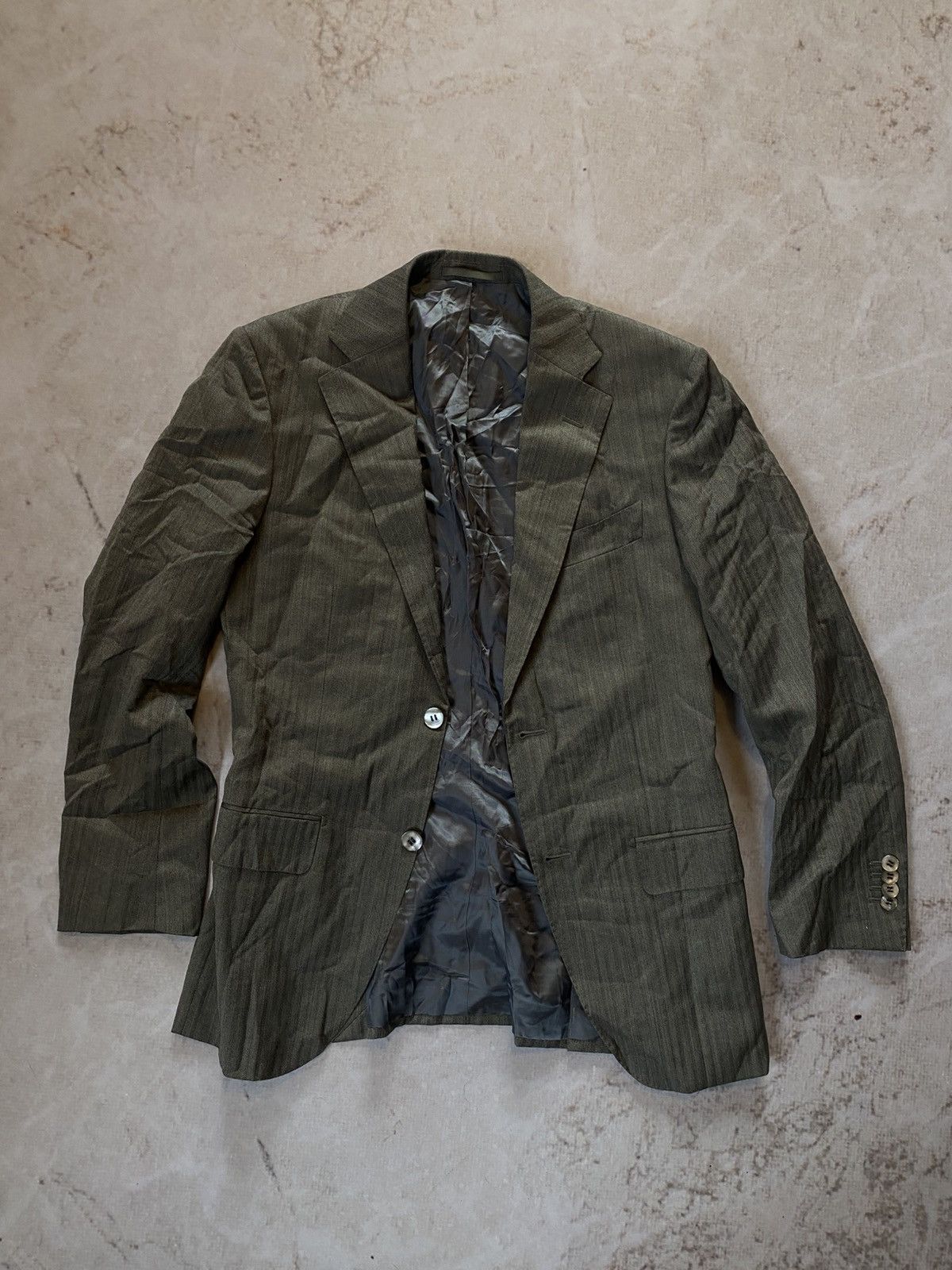 Suitsupply × Vintage Vintage Suitsupply Pure Wool Super 110s Blazer Size 44S - 6 Thumbnail