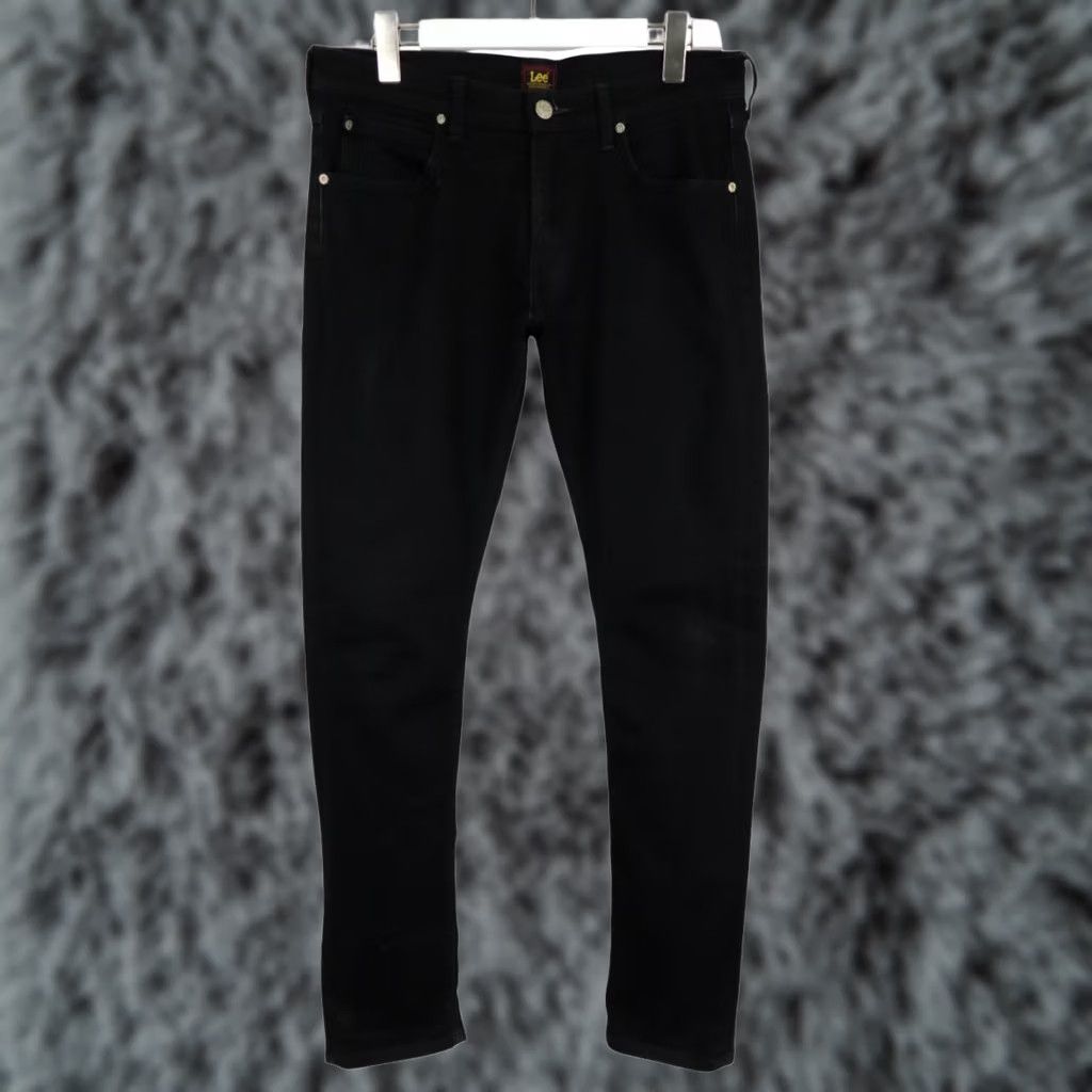 Lee LEE Luke Jeans Slim Fit Stretch Zip Fly Black Mens W31/L32 Denim 98% Cotton 2% Elatane Pocket Regular Sizes Size US 31 - 1 Thumbnail