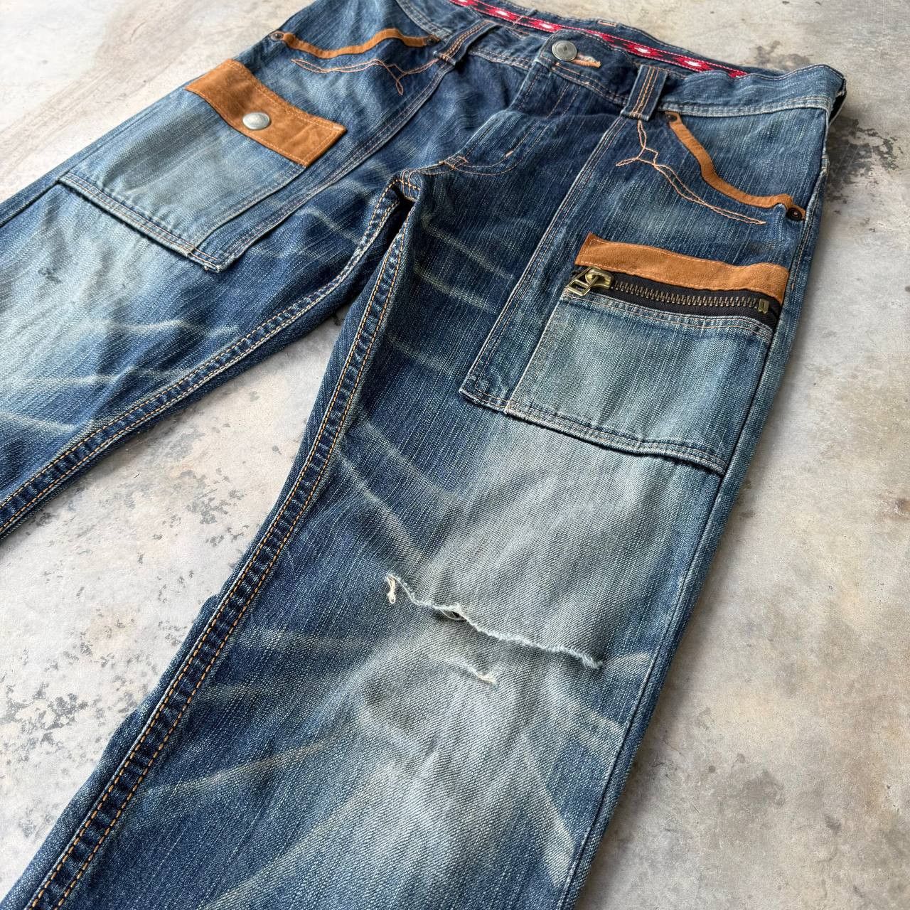 Edwin Archival Edwin Japan Distressed Exc.Vintage XU Multi-Pocket Size US 32 / EU 48 - 6 Thumbnail
